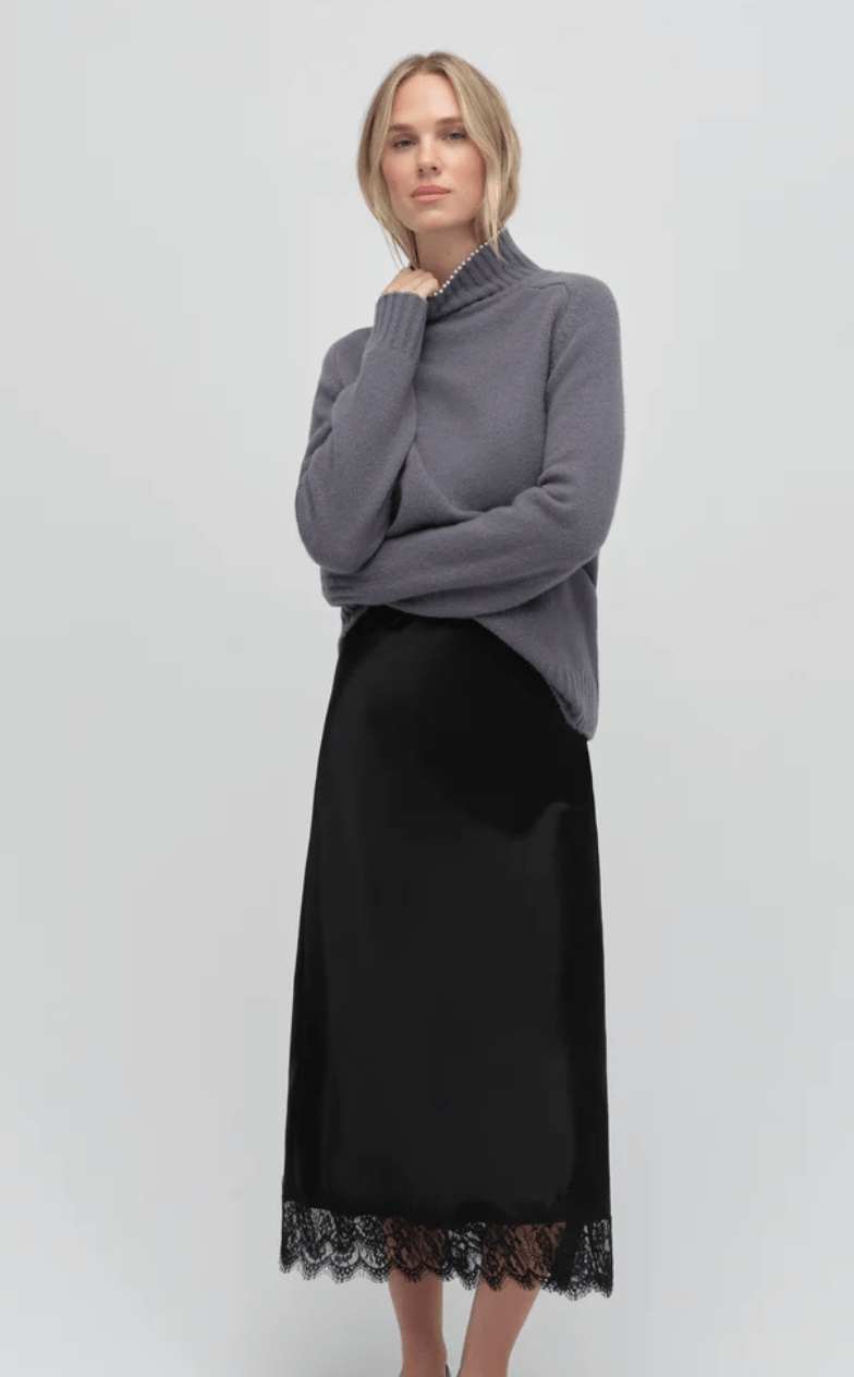 Charcoal The Duchess Sweater - Amor Lafayette