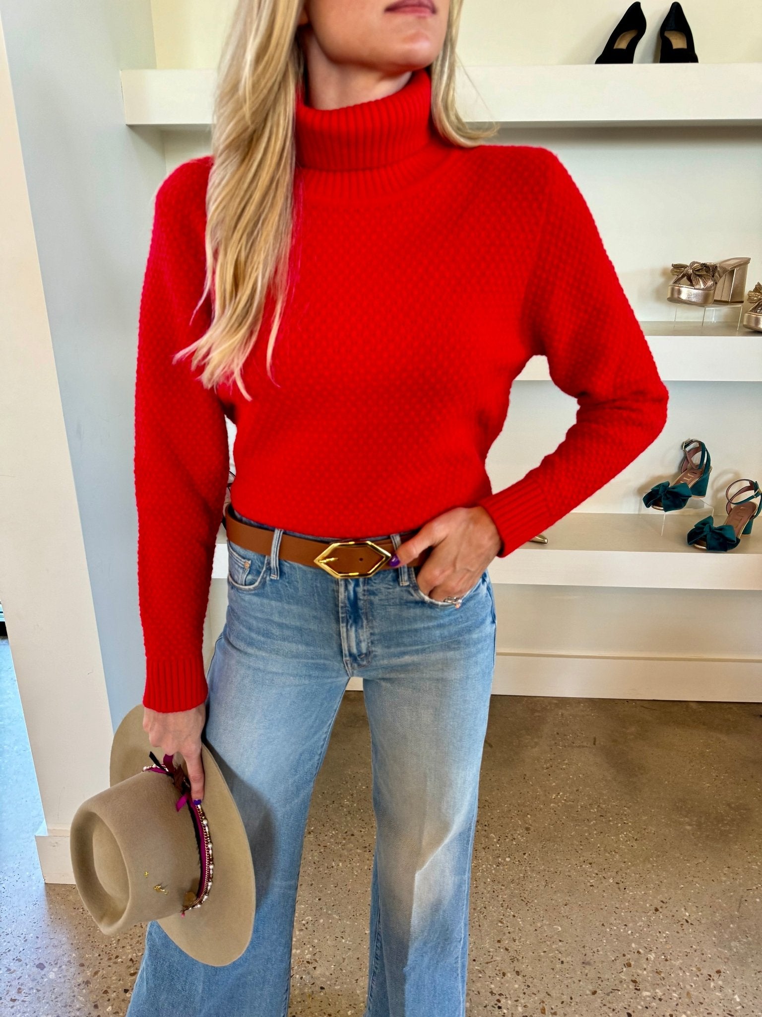 Cherry Carlina Sweater - Amor Lafayette