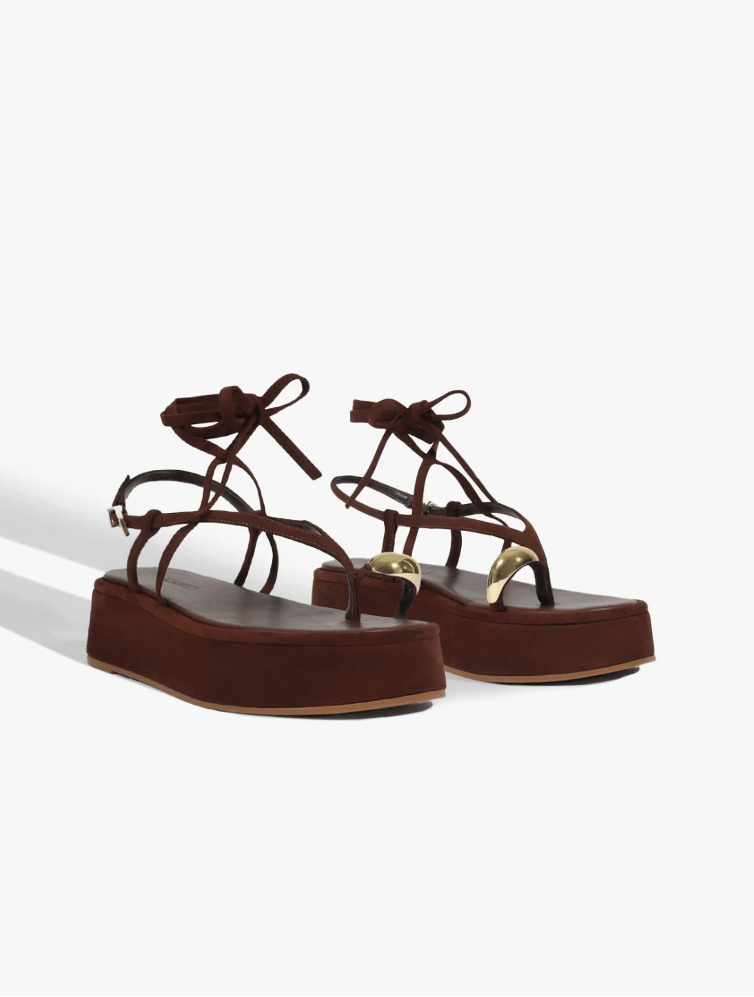 Chestnut Brown Zadie Platforms - Amor Lafayette