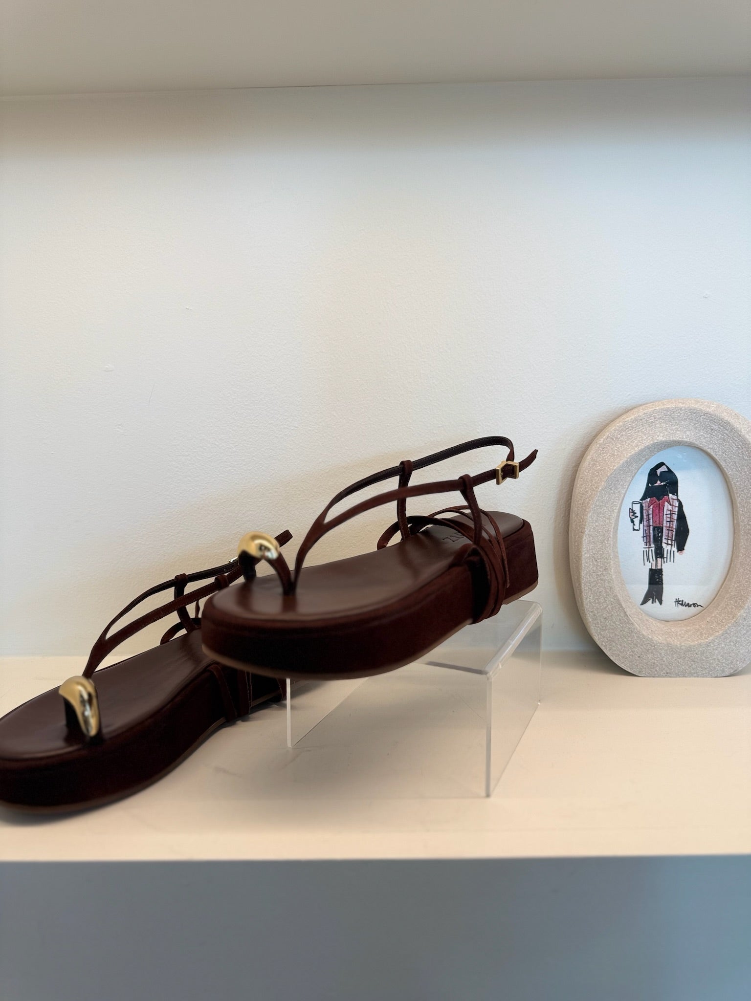 Chestnut Brown Zadie Platforms - Amor Lafayette