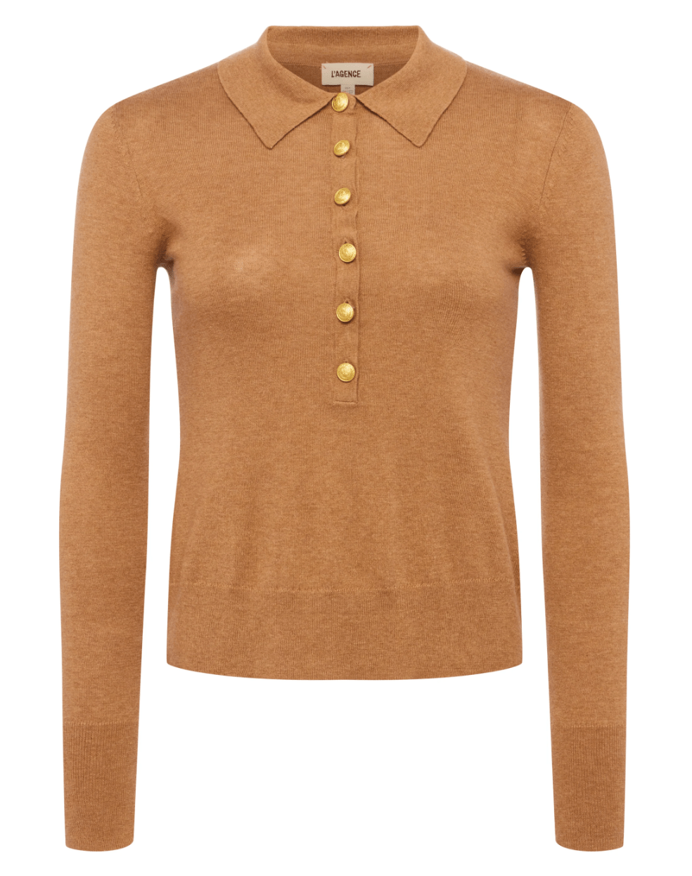 Chestnut Sterling Collared Sweater - Amor Lafayette