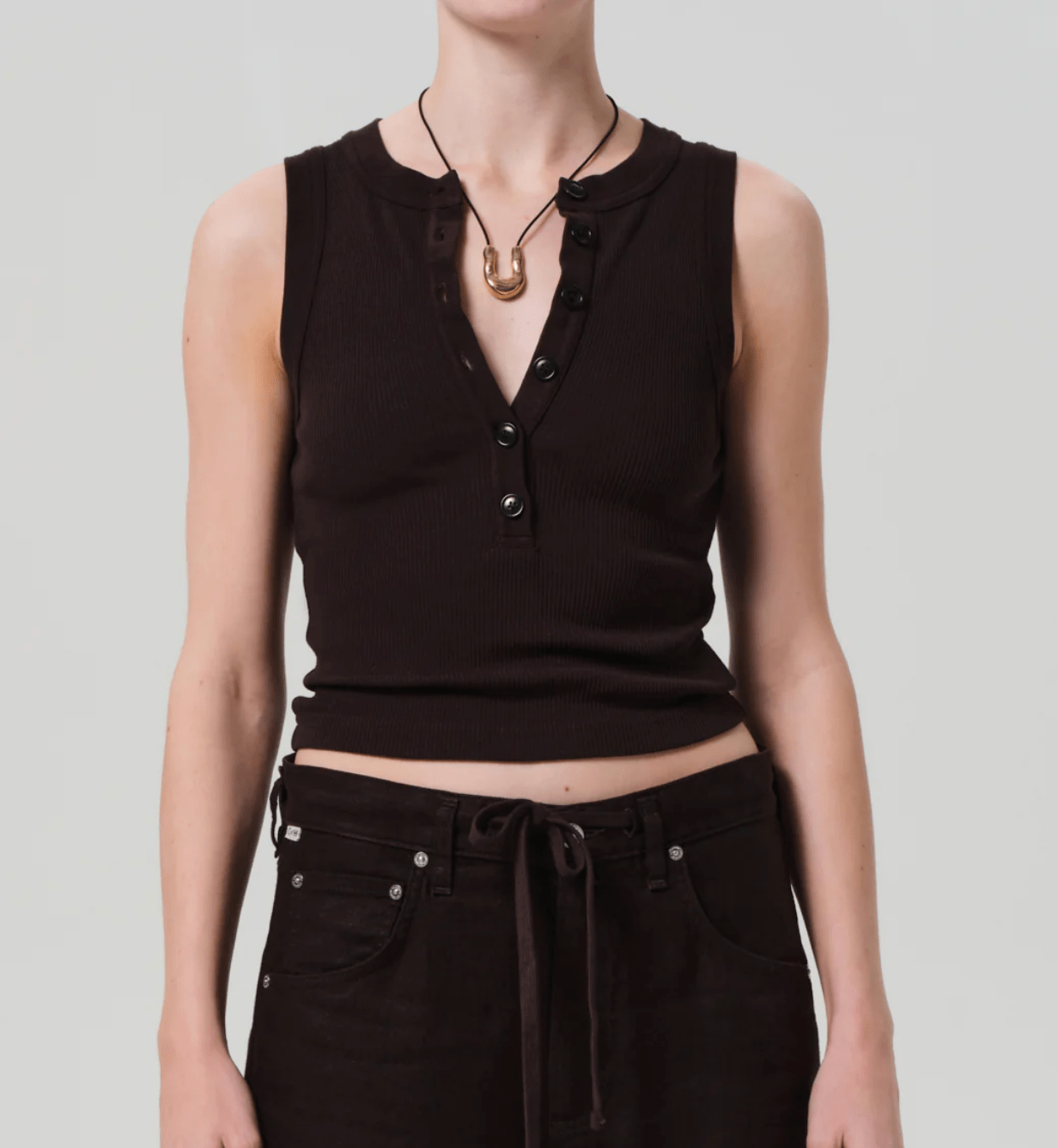 Chocolate Caralyn Tank - Amor Lafayette