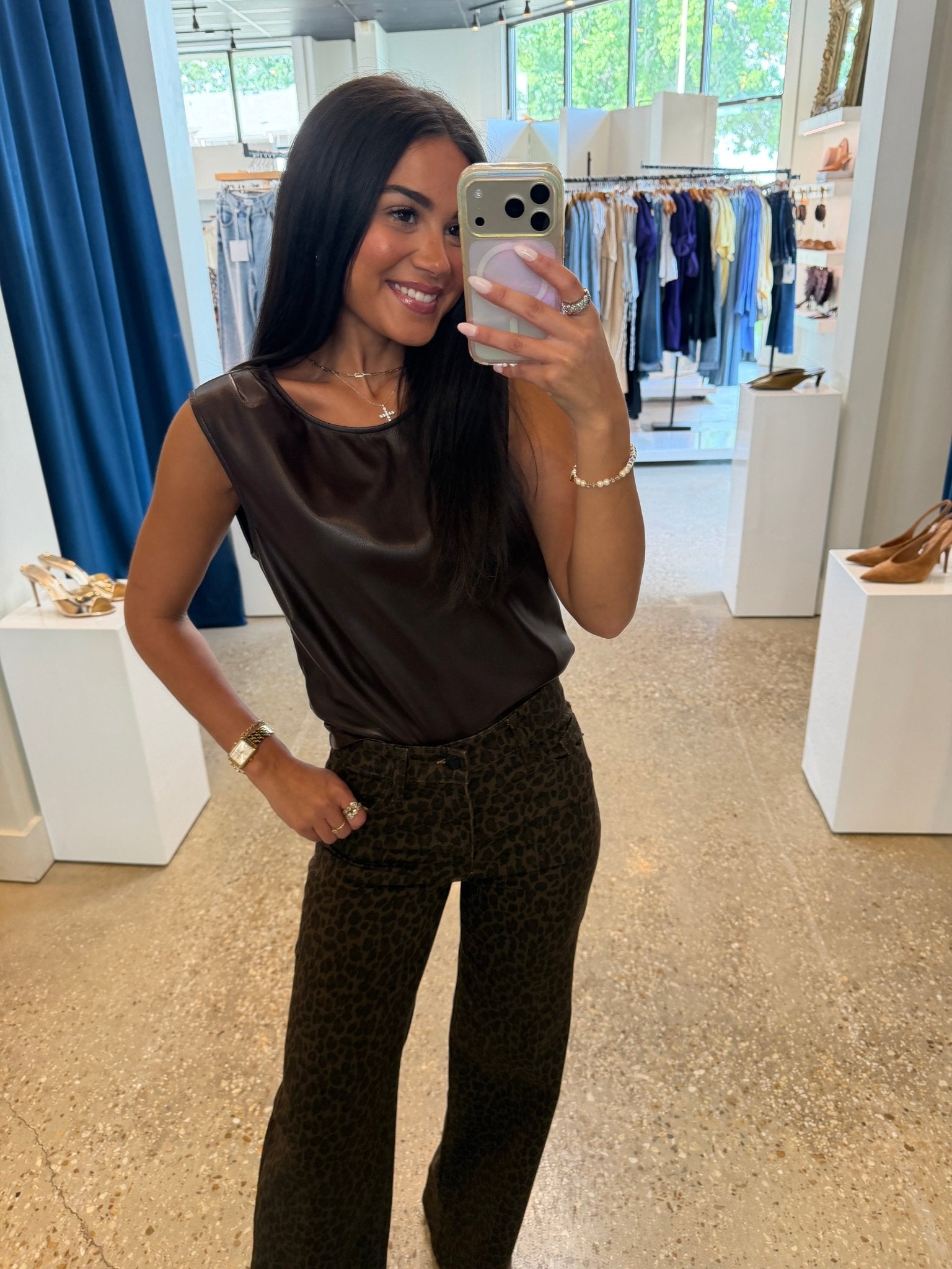 Chocolate Jag Top - Amor Lafayette