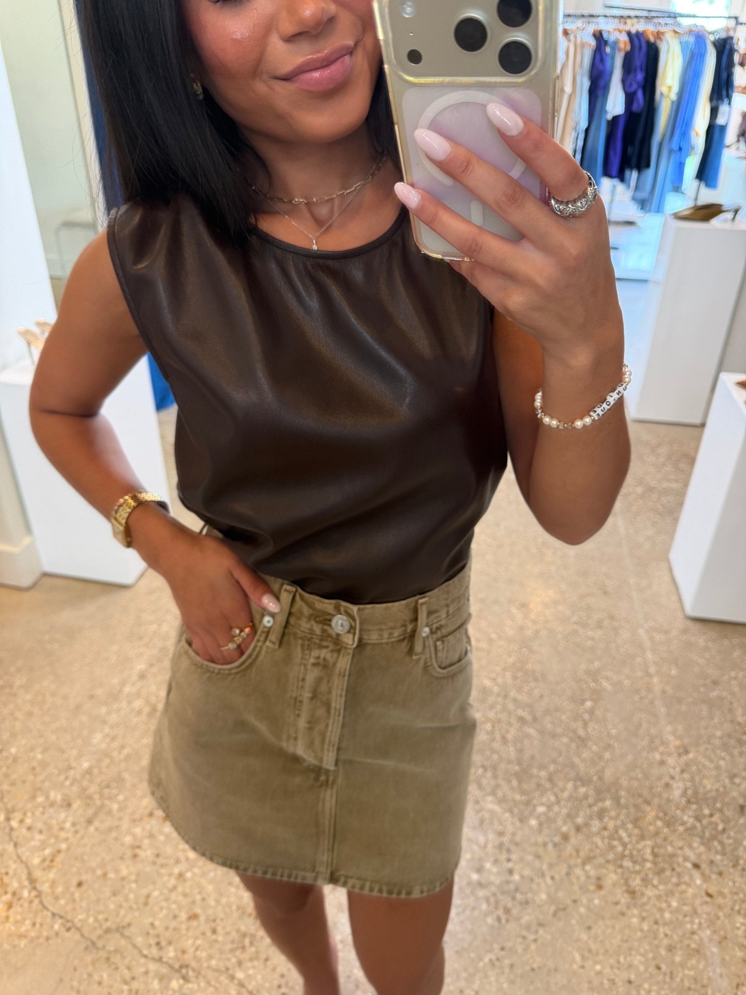 Chocolate Jag Top - Amor Lafayette