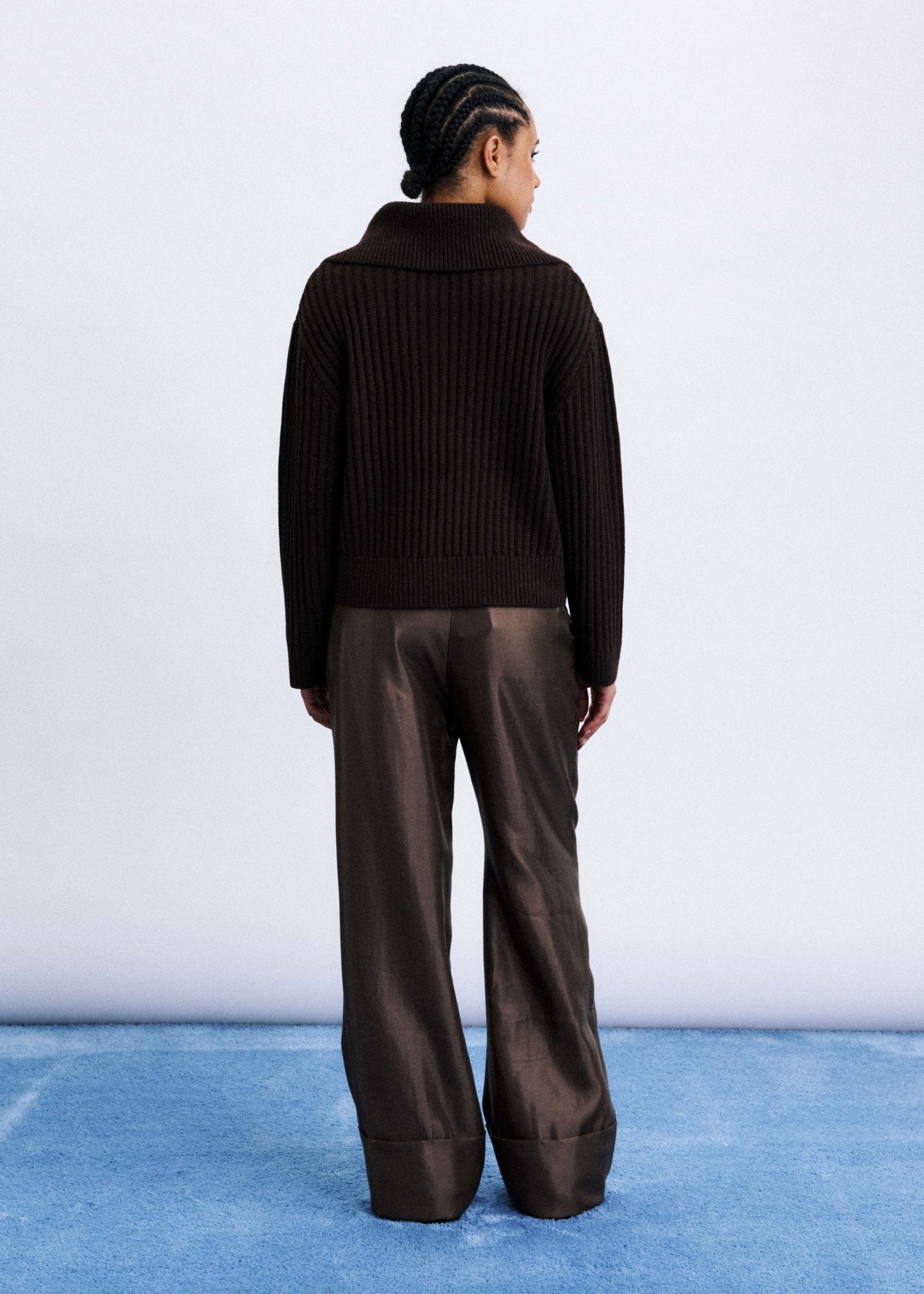 CHOCOLATE KERKIS CARDIGAN - Amor Lafayette