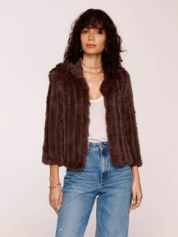 Chocolate Rosa Jacket - Amor Lafayette