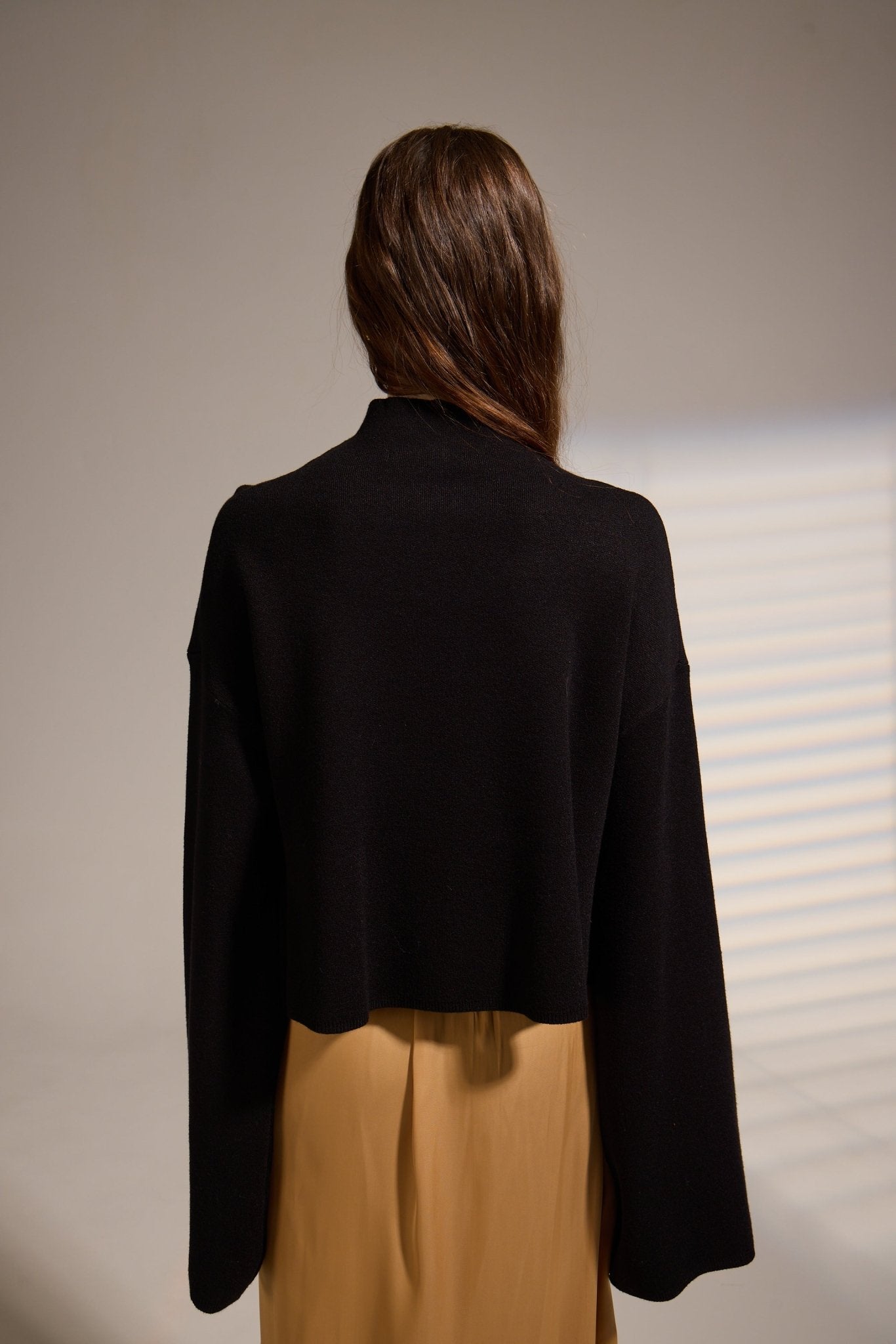 CHUCK BLACK TURTLENECK SWEATER - Amor Lafayette
