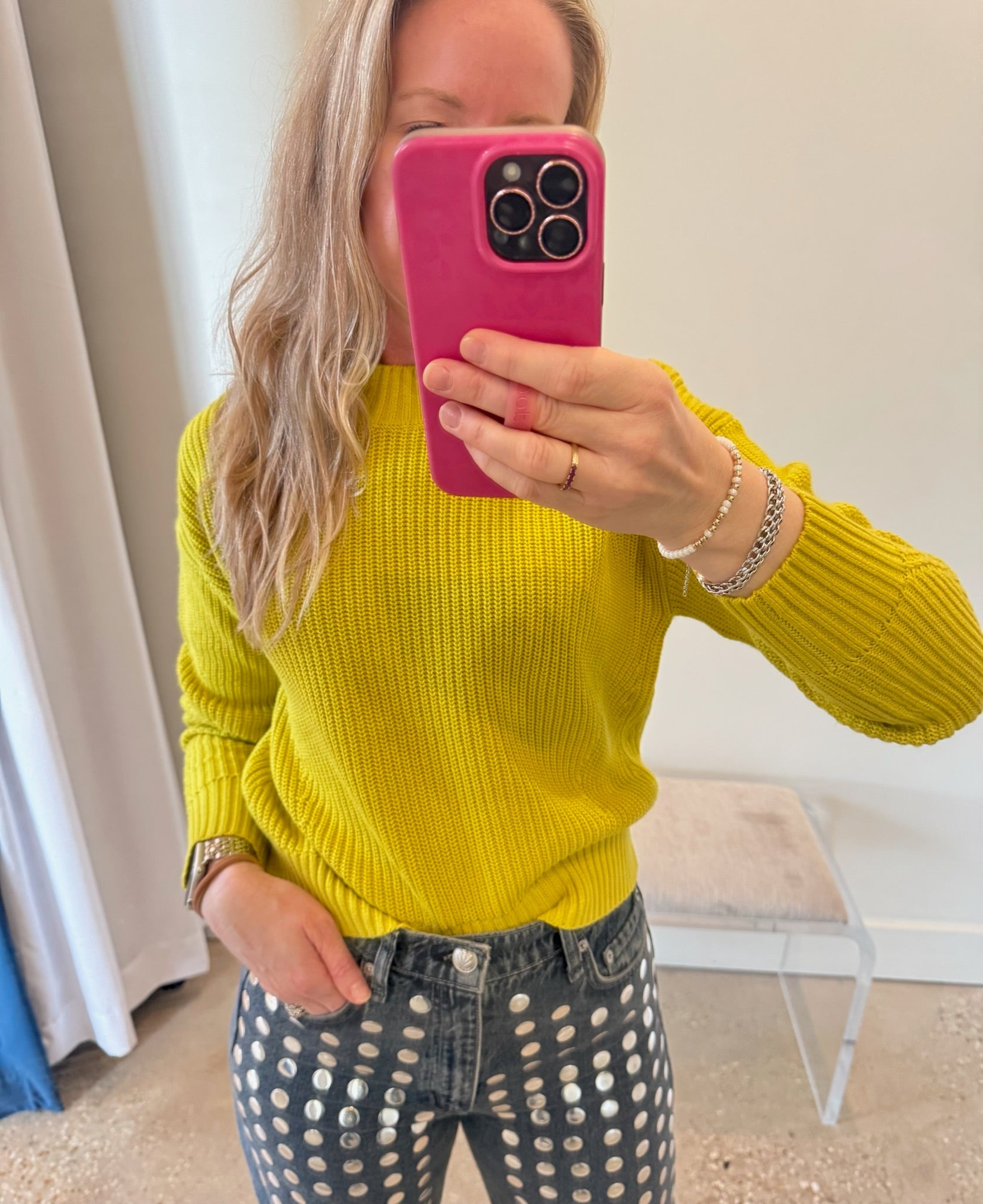 Citron Cropped Mock Crew - Amor Lafayette