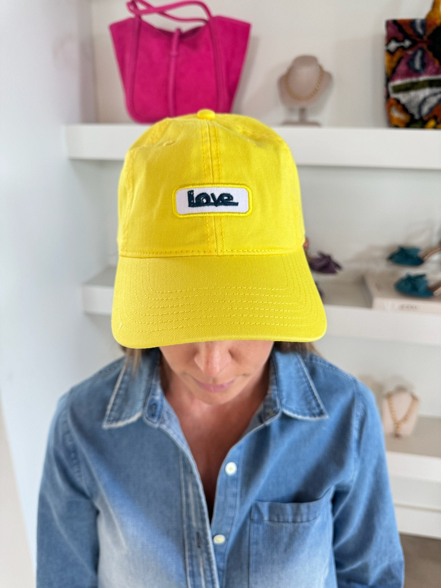 Citron Love Lines Baseball Hat - Amor Lafayette