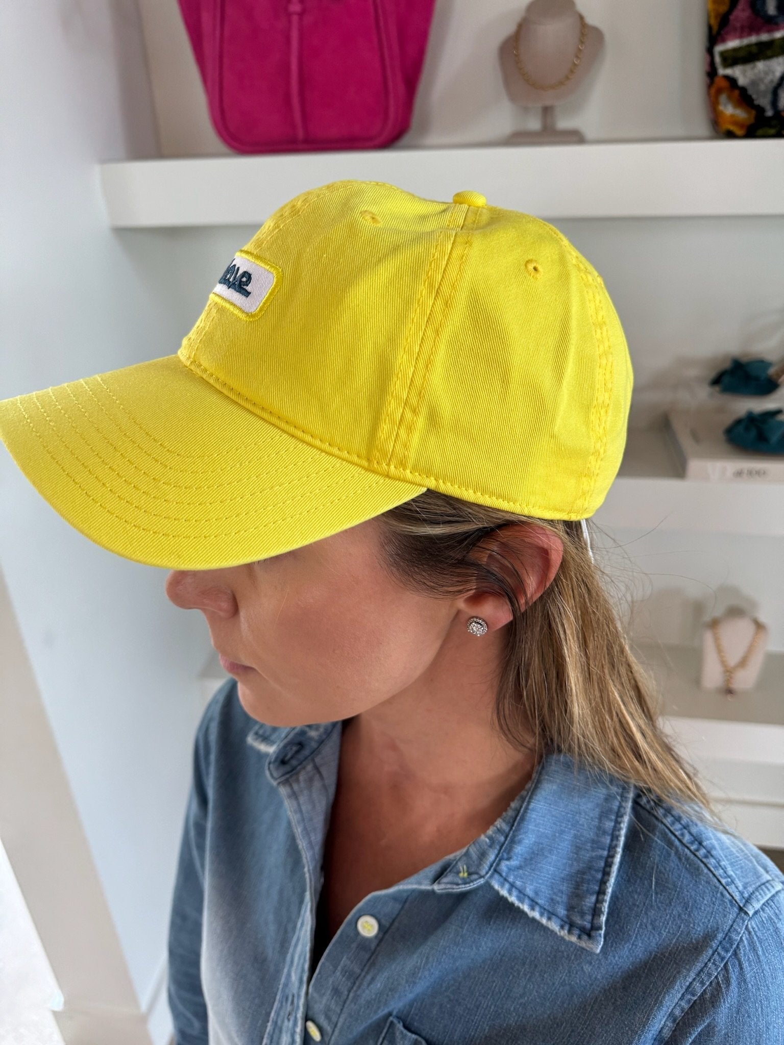 Citron Love Lines Baseball Hat - Amor Lafayette