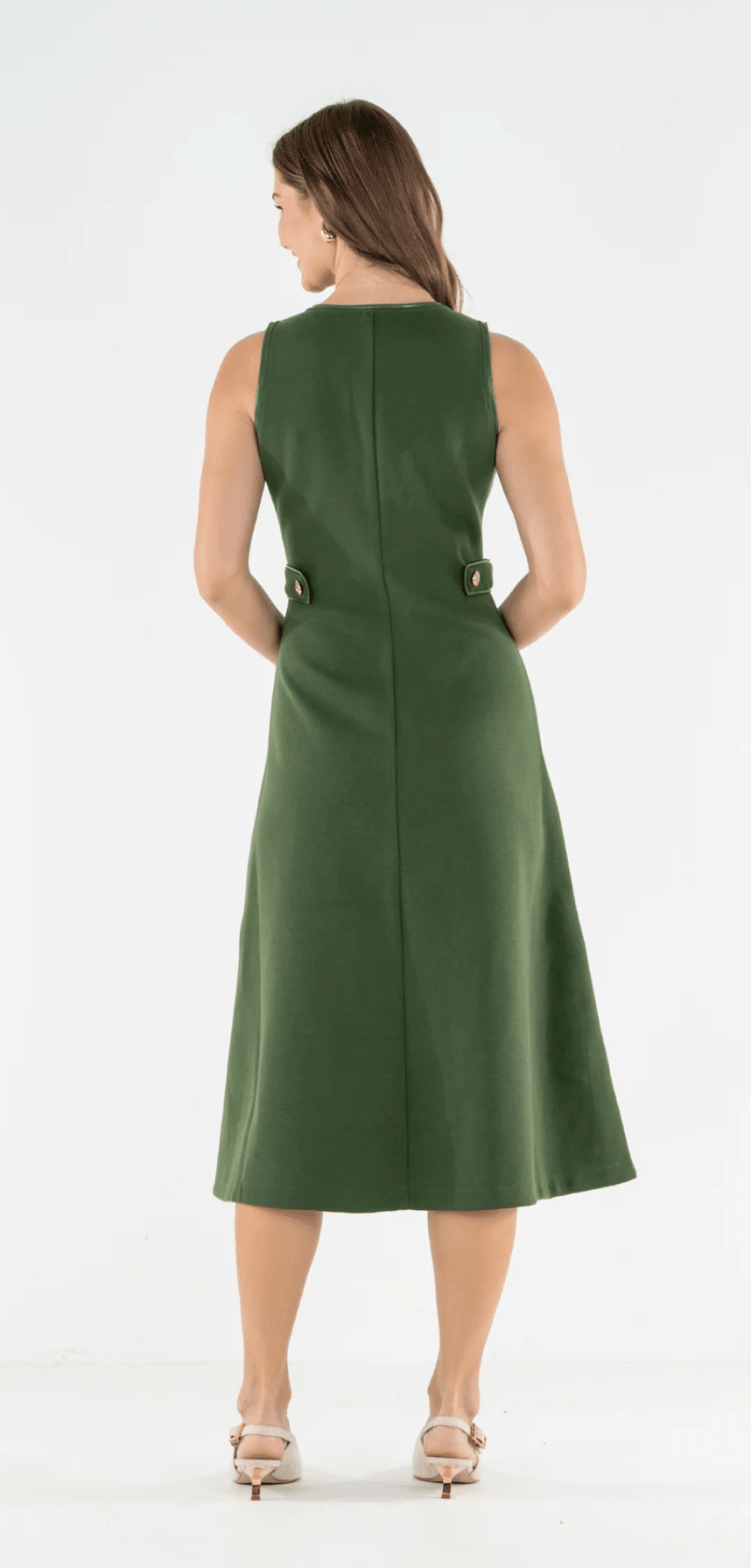 Cleo Dress - Black Forest Stretch Knit - Amor Lafayette