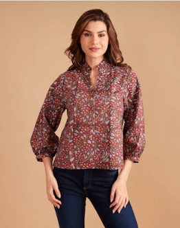 Climbing Floral Daniella Top - Amor Lafayette