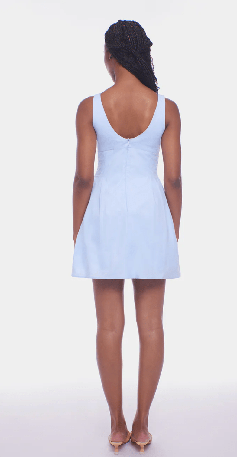 Cloud Blue Eden Mini Dress - Amor Lafayette