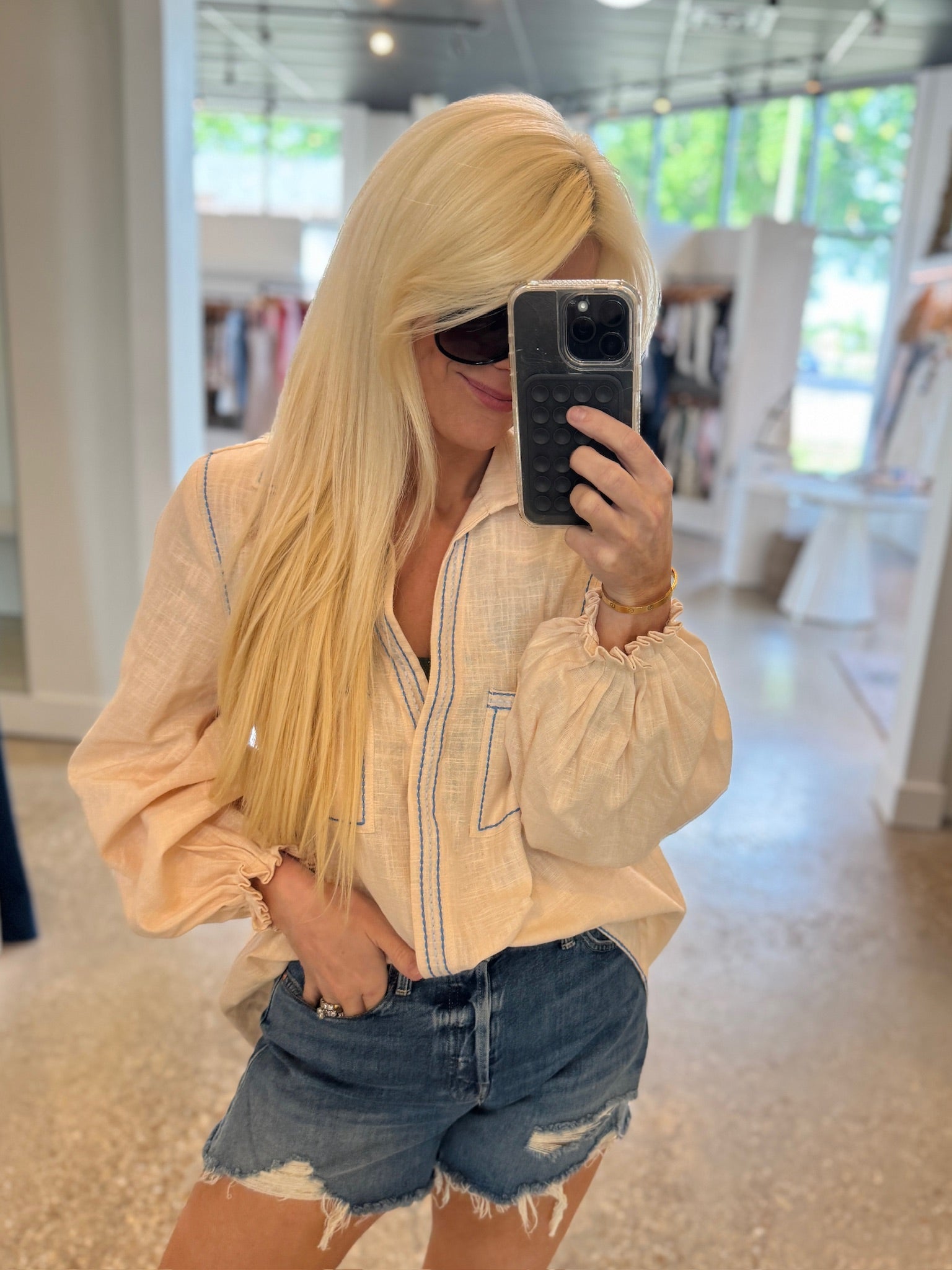 Cloud Sabrina Shirt - Amor Lafayette