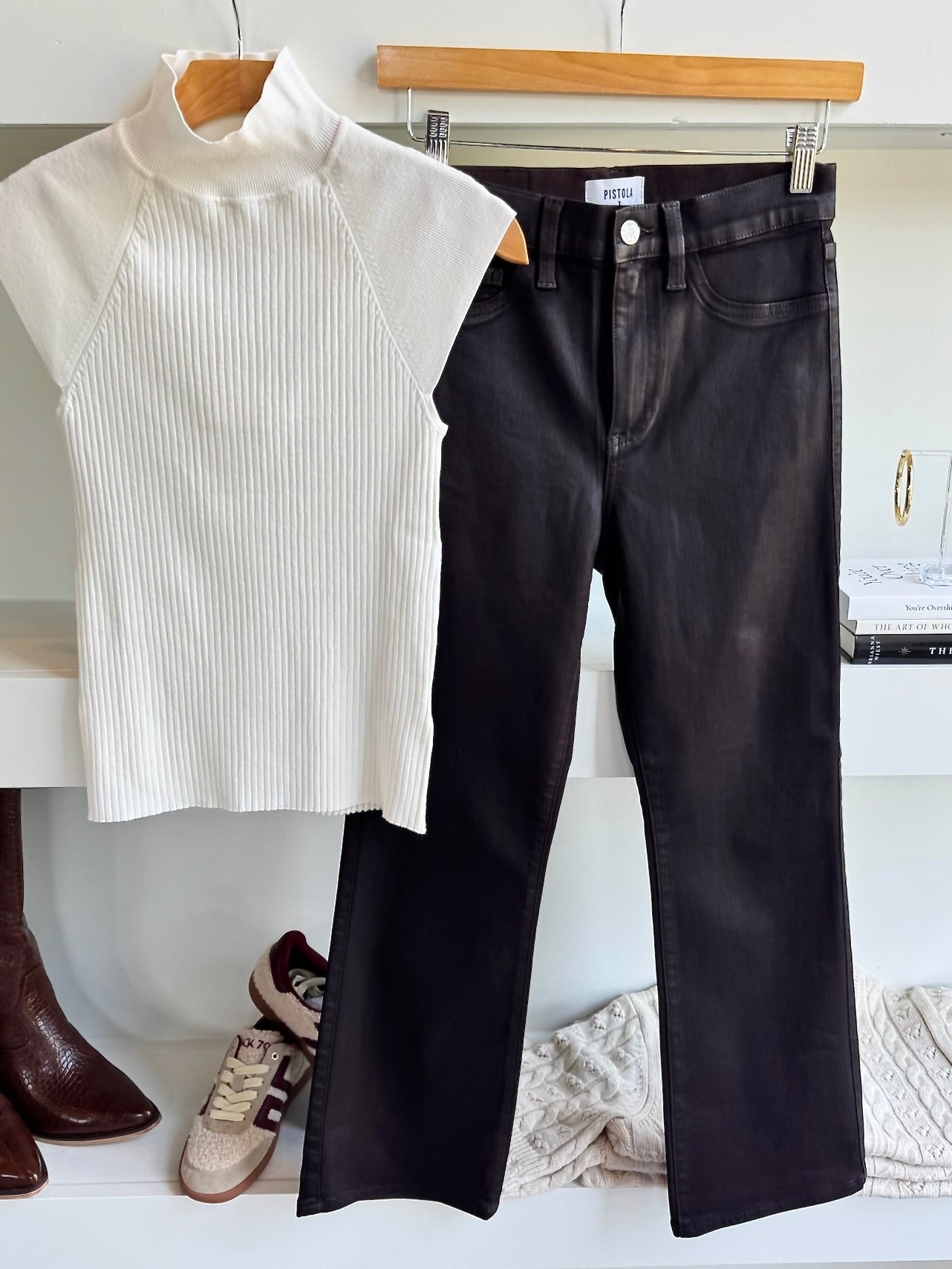 Coated Mocha Lennon Jean - Amor Lafayette