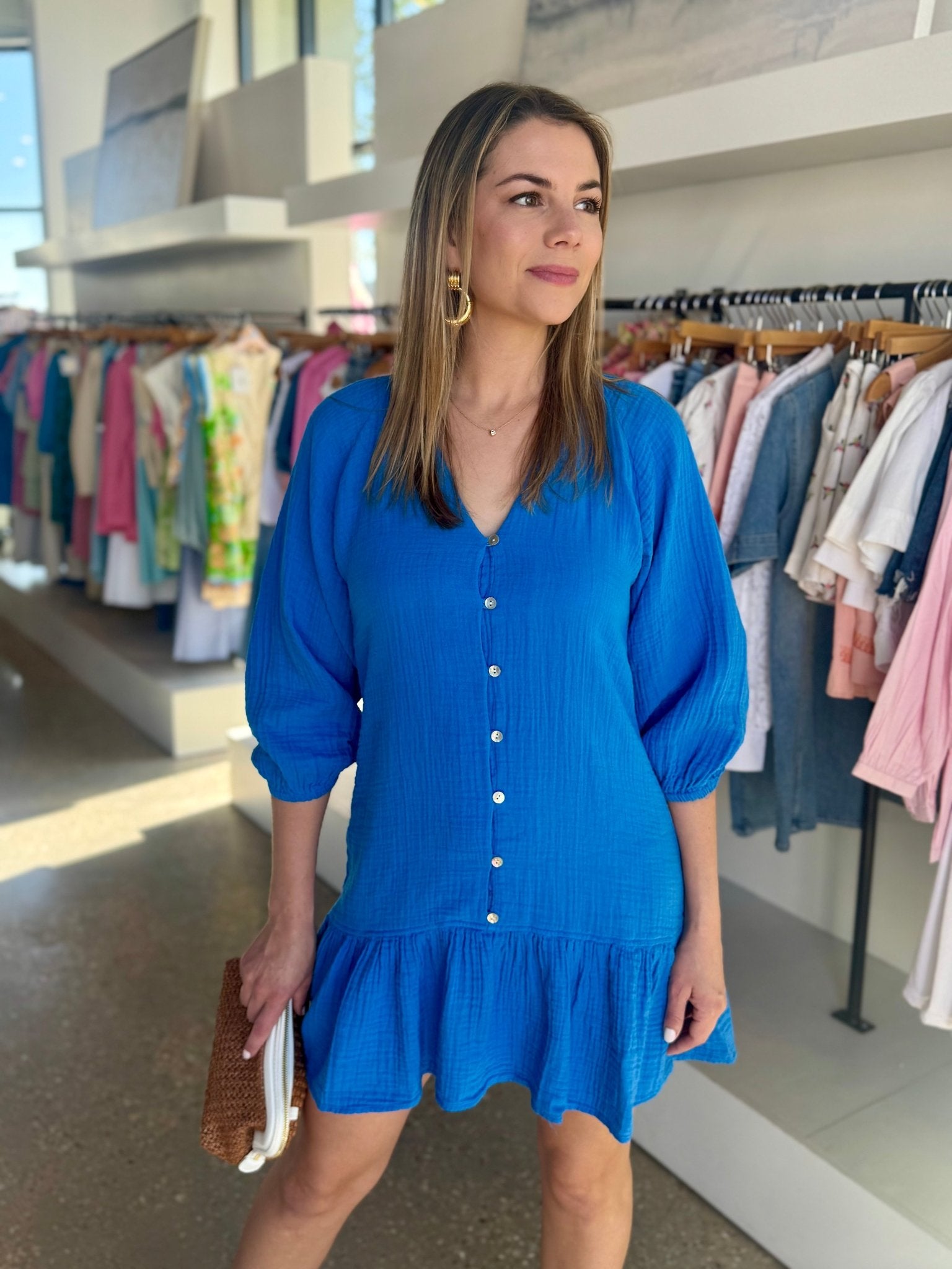 Cobalt Blue Alice Dress - Amor Lafayette