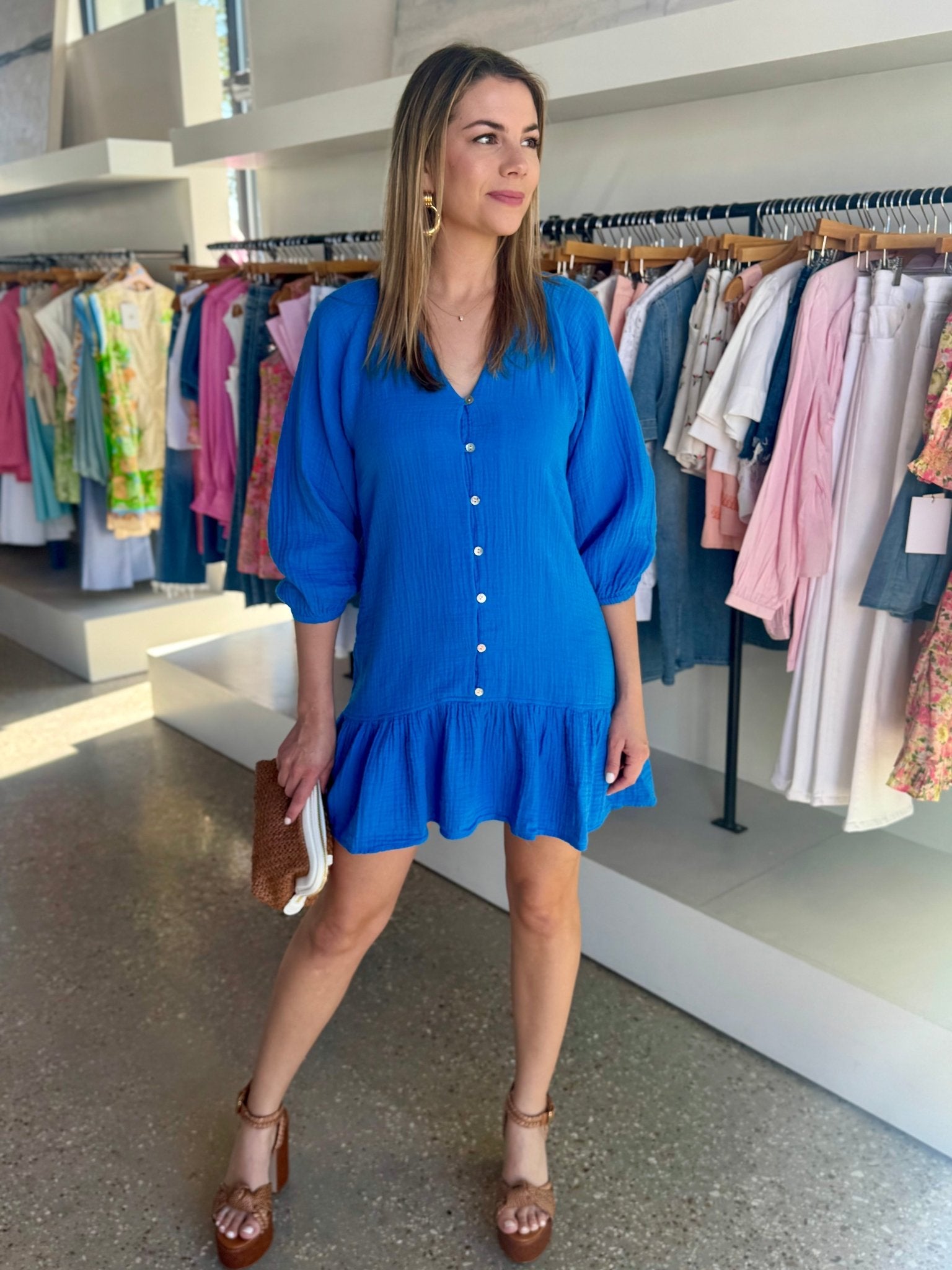 Cobalt Blue Alice Dress - Amor Lafayette