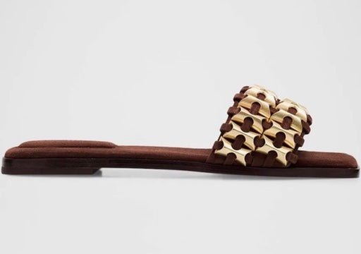 Cocao Faye Beaded Suede Flat slide - Amor Lafayette