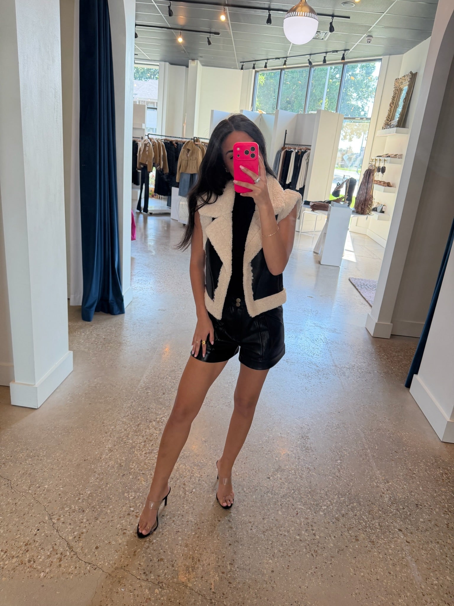 Cove Vest in Cream / Black - Amor Lafayette