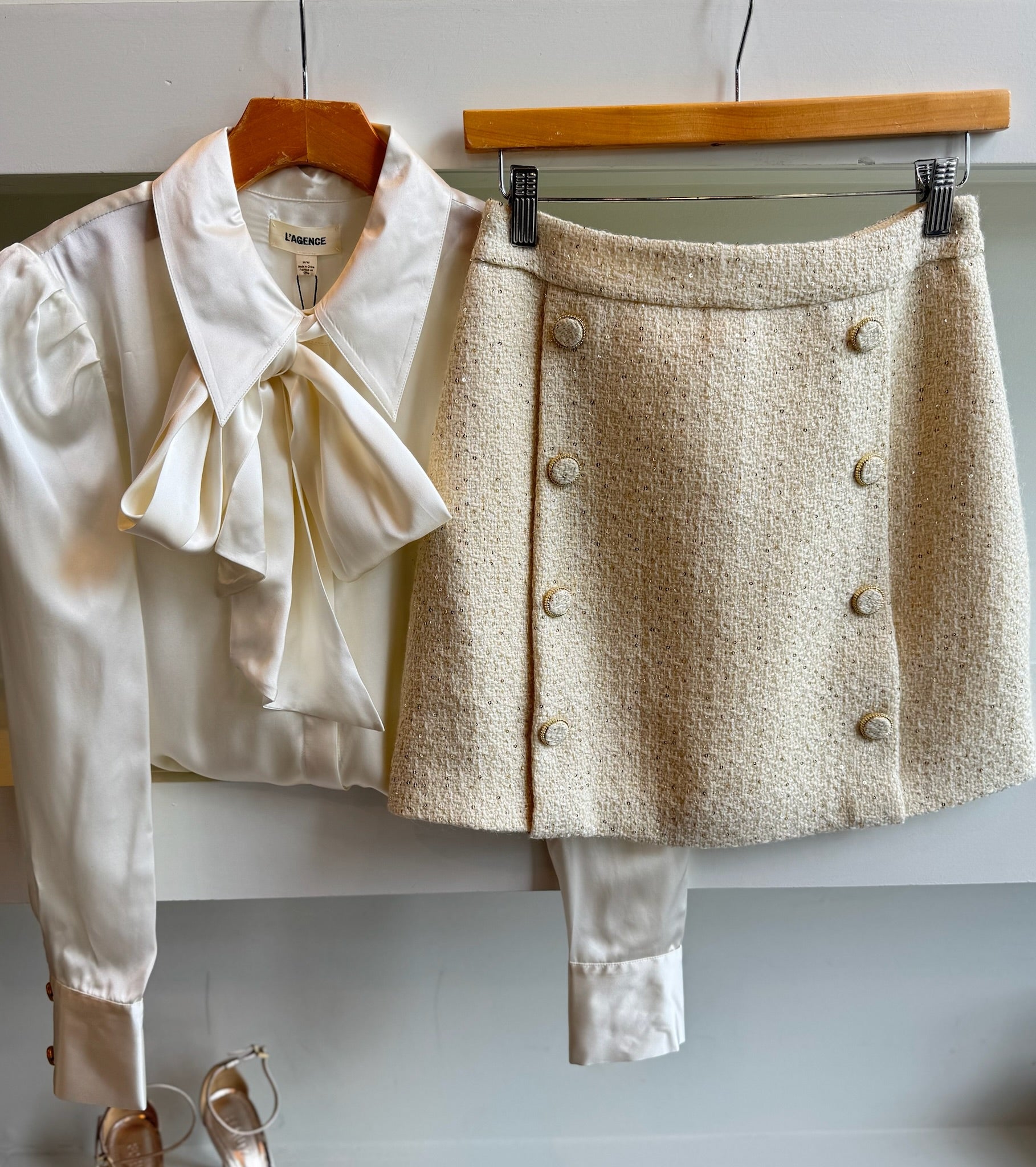 Cream Dana Skirt - Amor Lafayette