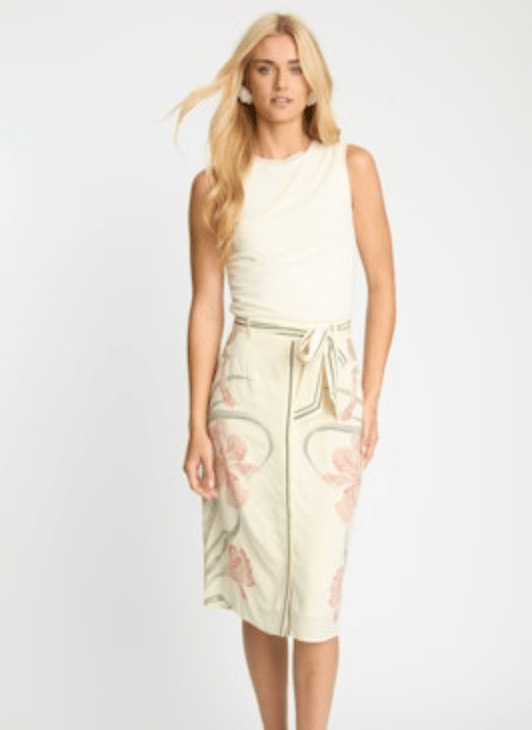 Cream Devi Top - Amor Lafayette