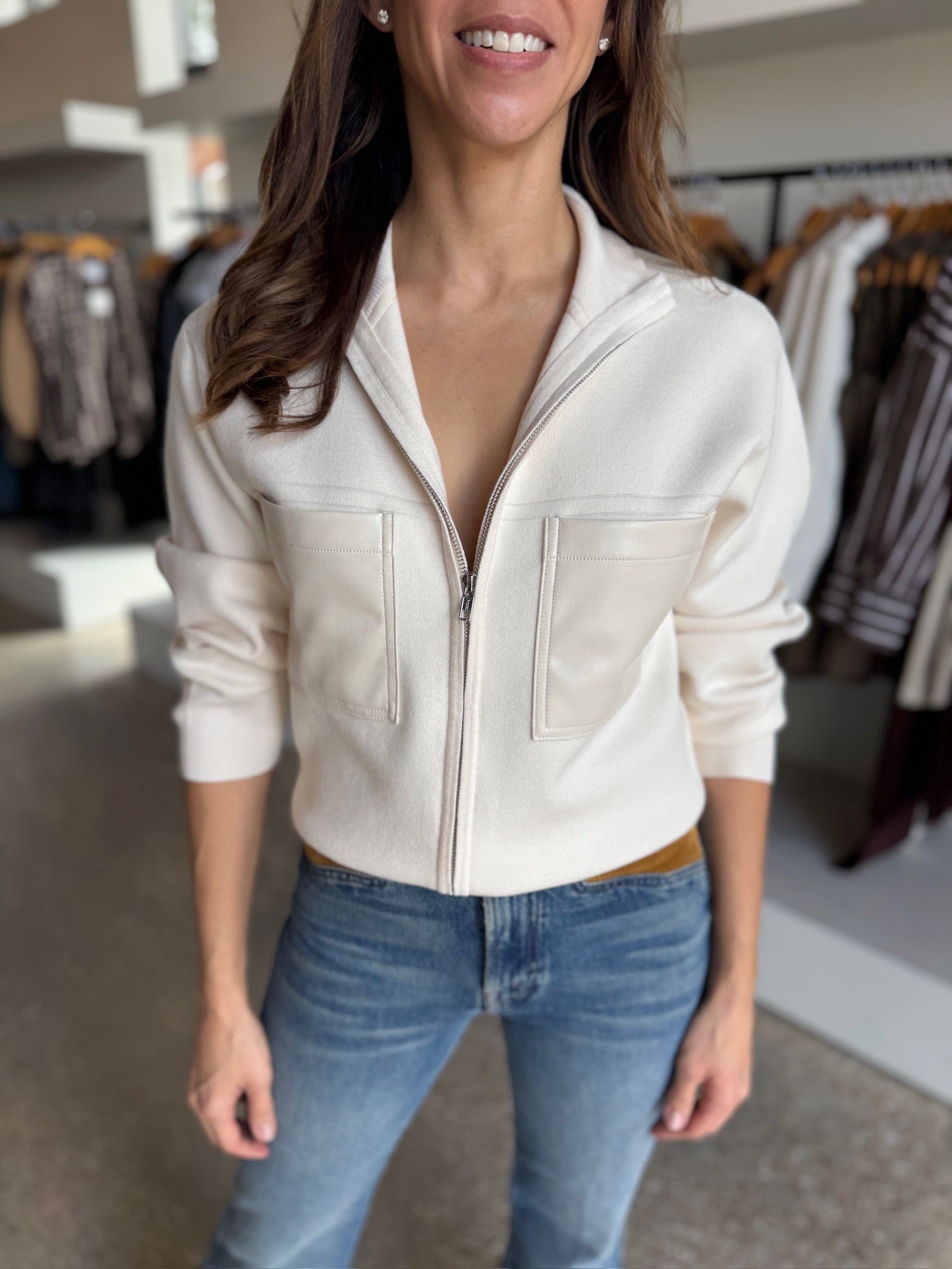 Cream Emil Jacket - Amor Lafayette