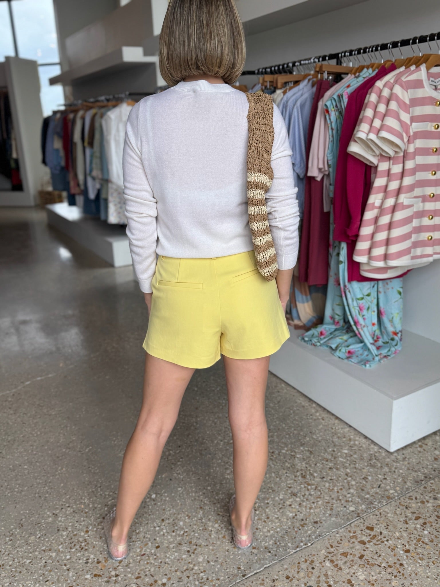 Cream Favorite Cashmere Crew - Amor Lafayette