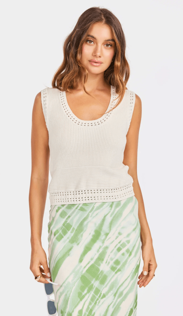 Cream Finn Knit Tank - Amor Lafayette