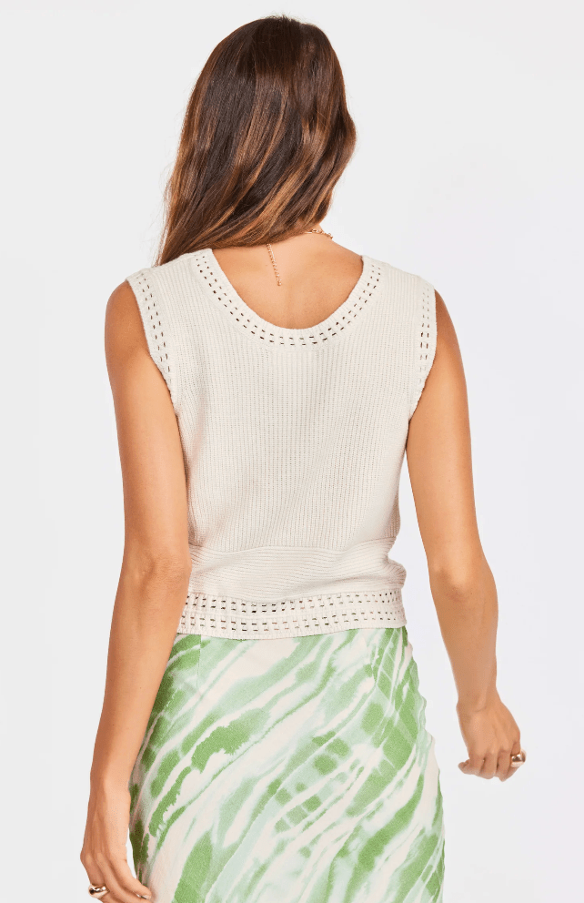 Cream Finn Knit Tank - Amor Lafayette