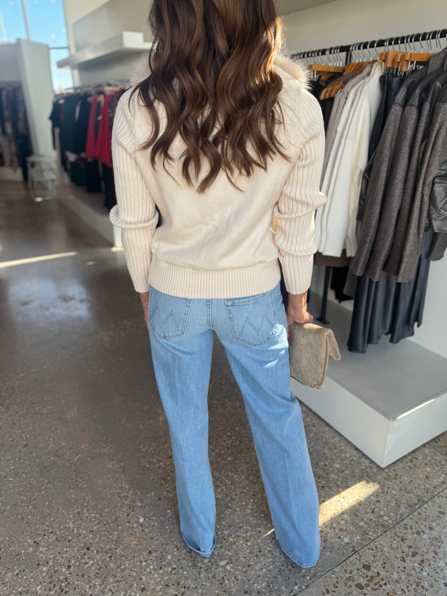 Cream Helios Sweater - Amor Lafayette