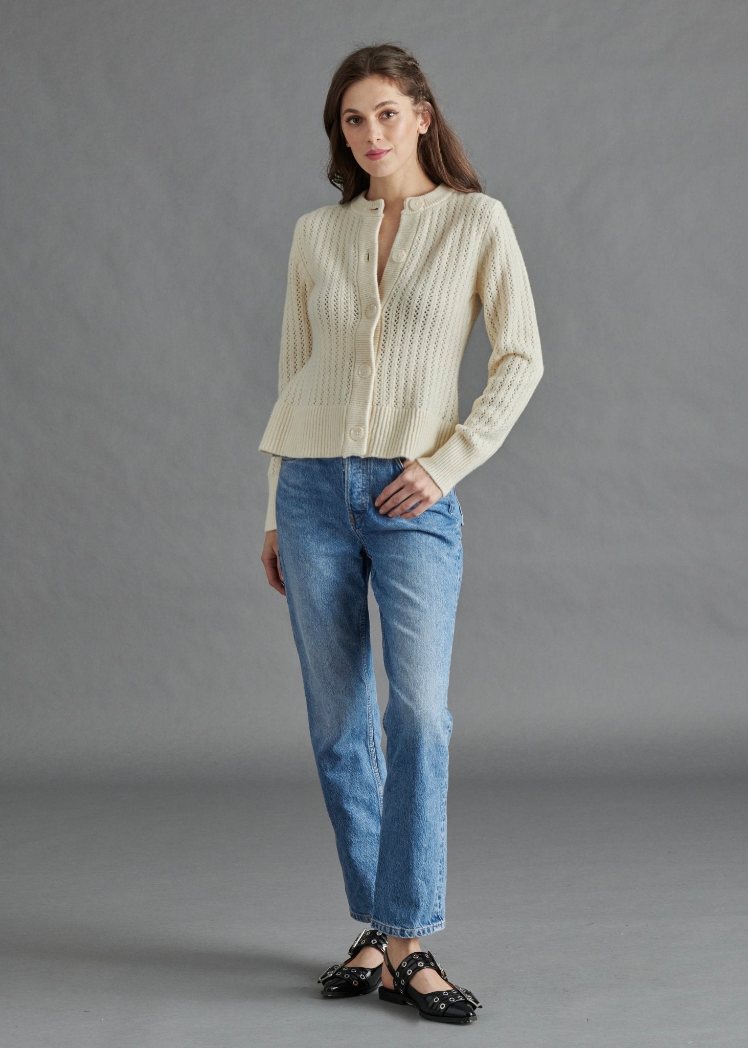 Cream Illiana Sweater - Amor Lafayette