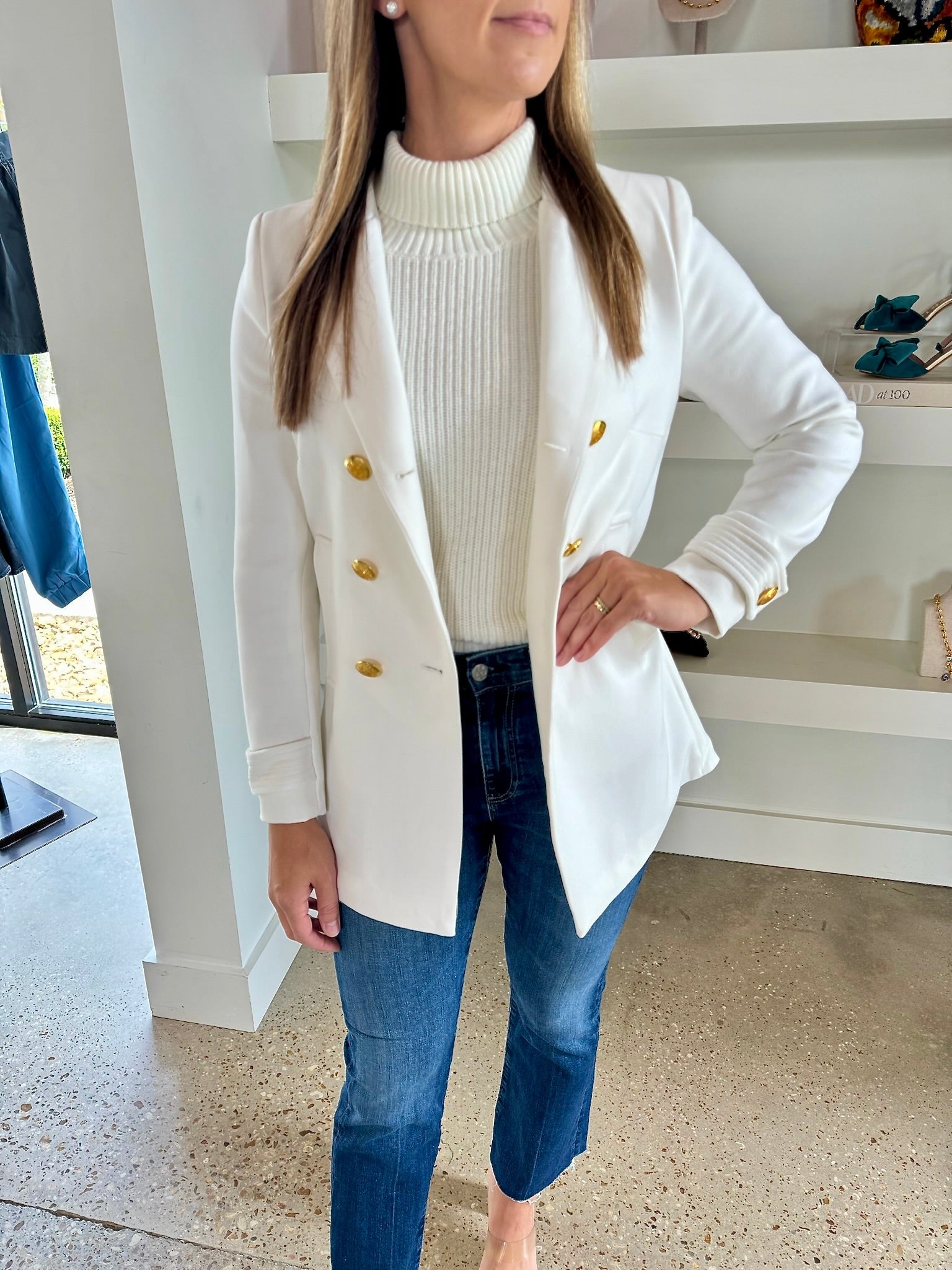 Cream Madison Jacket - Amor Lafayette