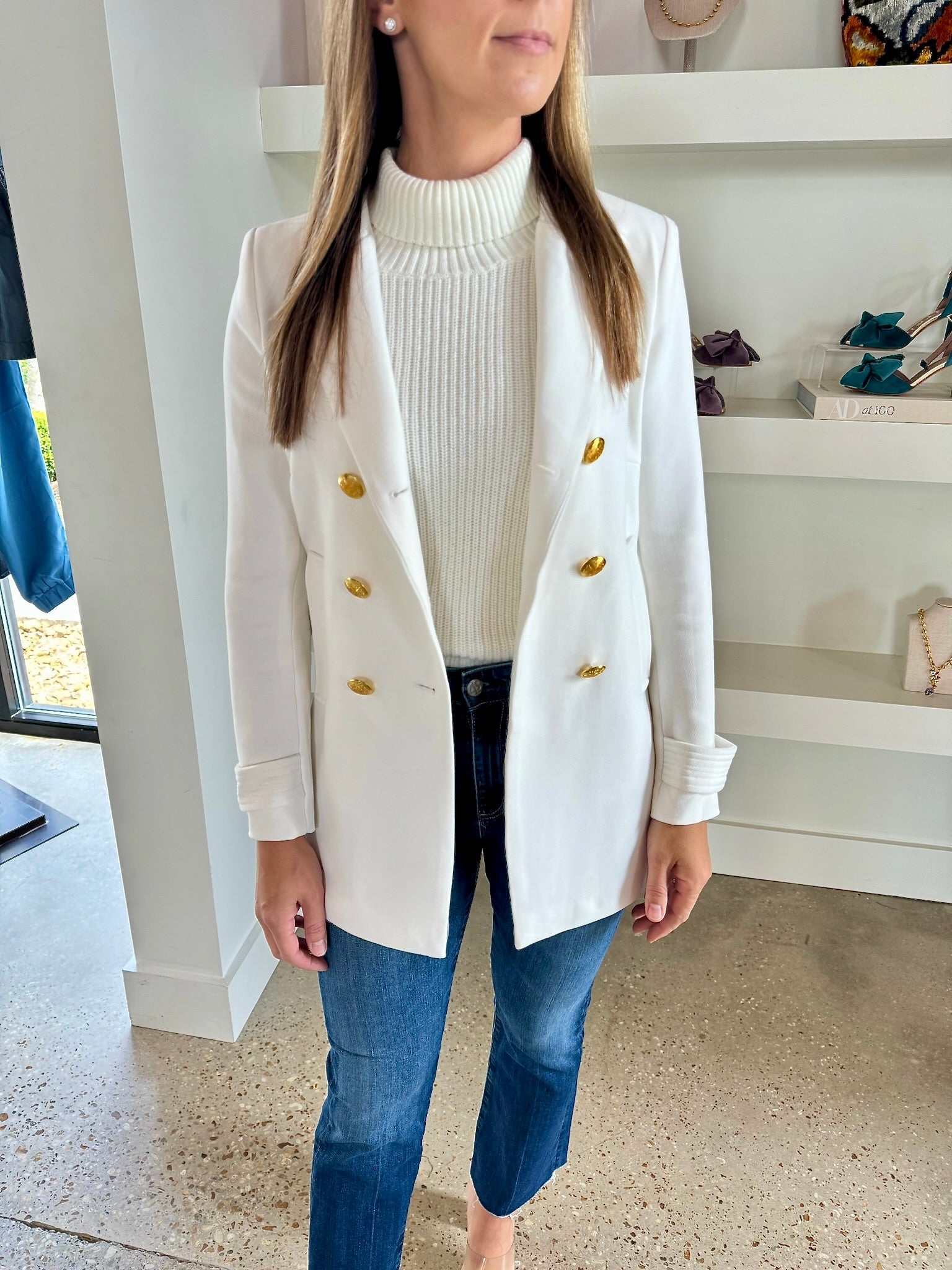 Cream Madison Jacket - Amor Lafayette