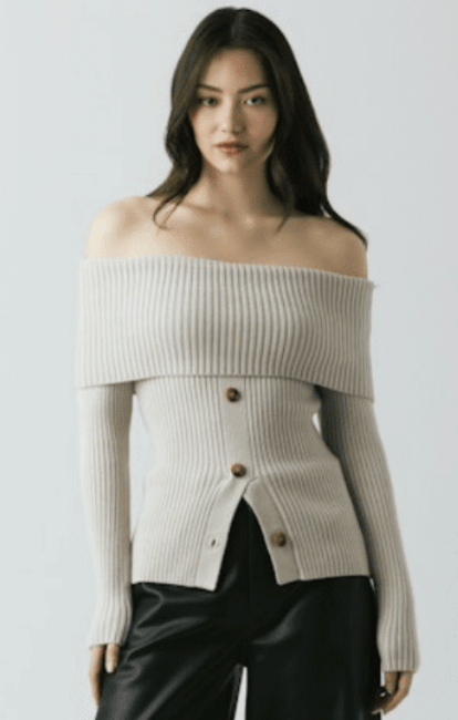 Cream Skyline In the Clear Top - Amor Lafayette