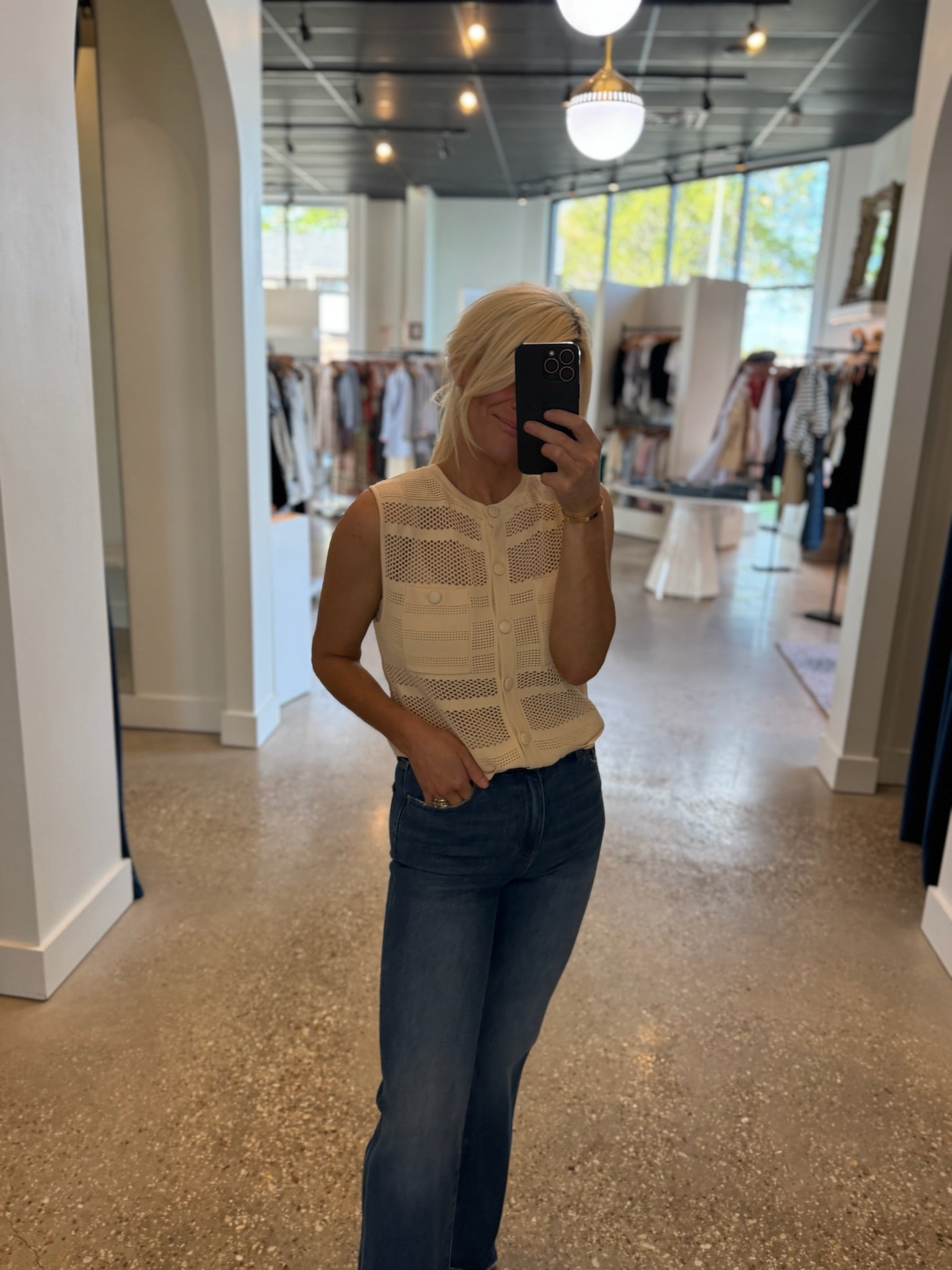 Creme Geos Top - Amor Lafayette
