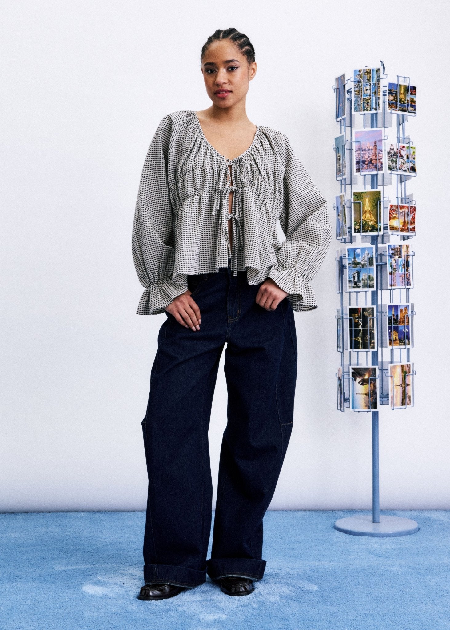 CREME HARTER BLOUSE - Amor Lafayette