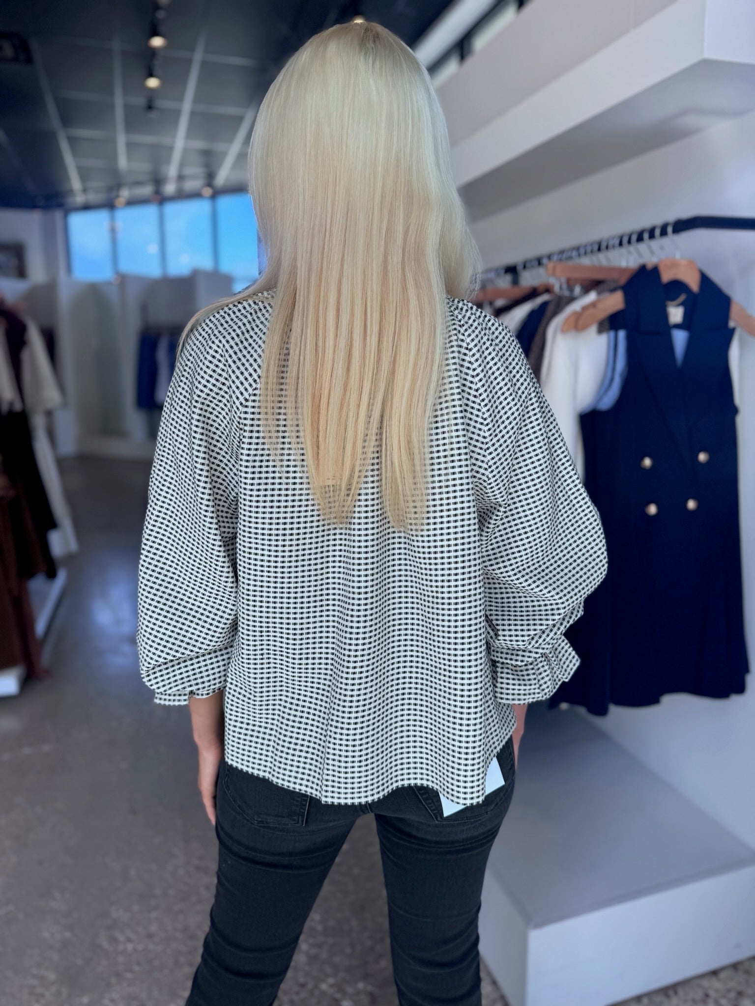 CREME HARTER BLOUSE - Amor Lafayette