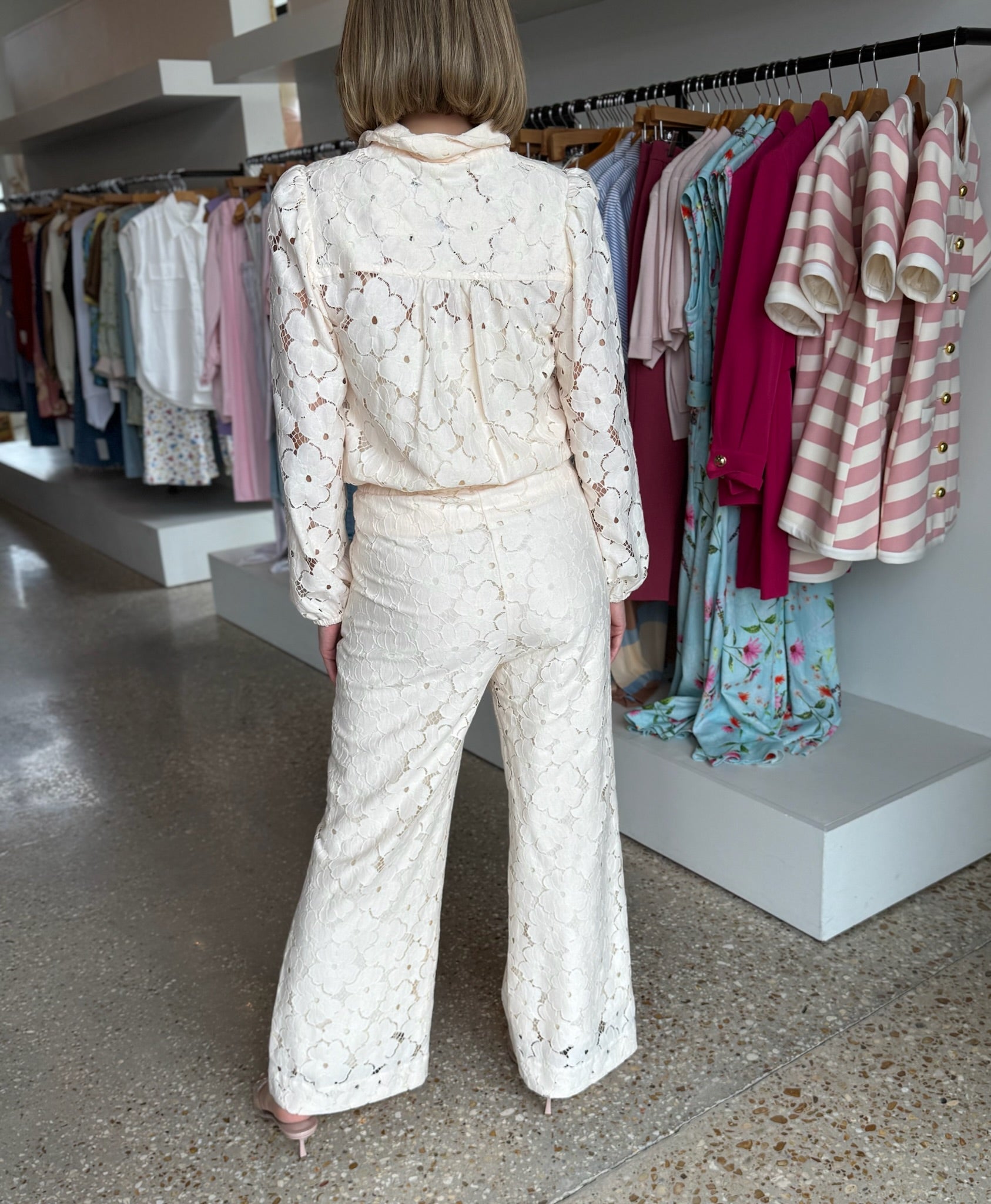 Creme Joyce Pants - Amor Lafayette