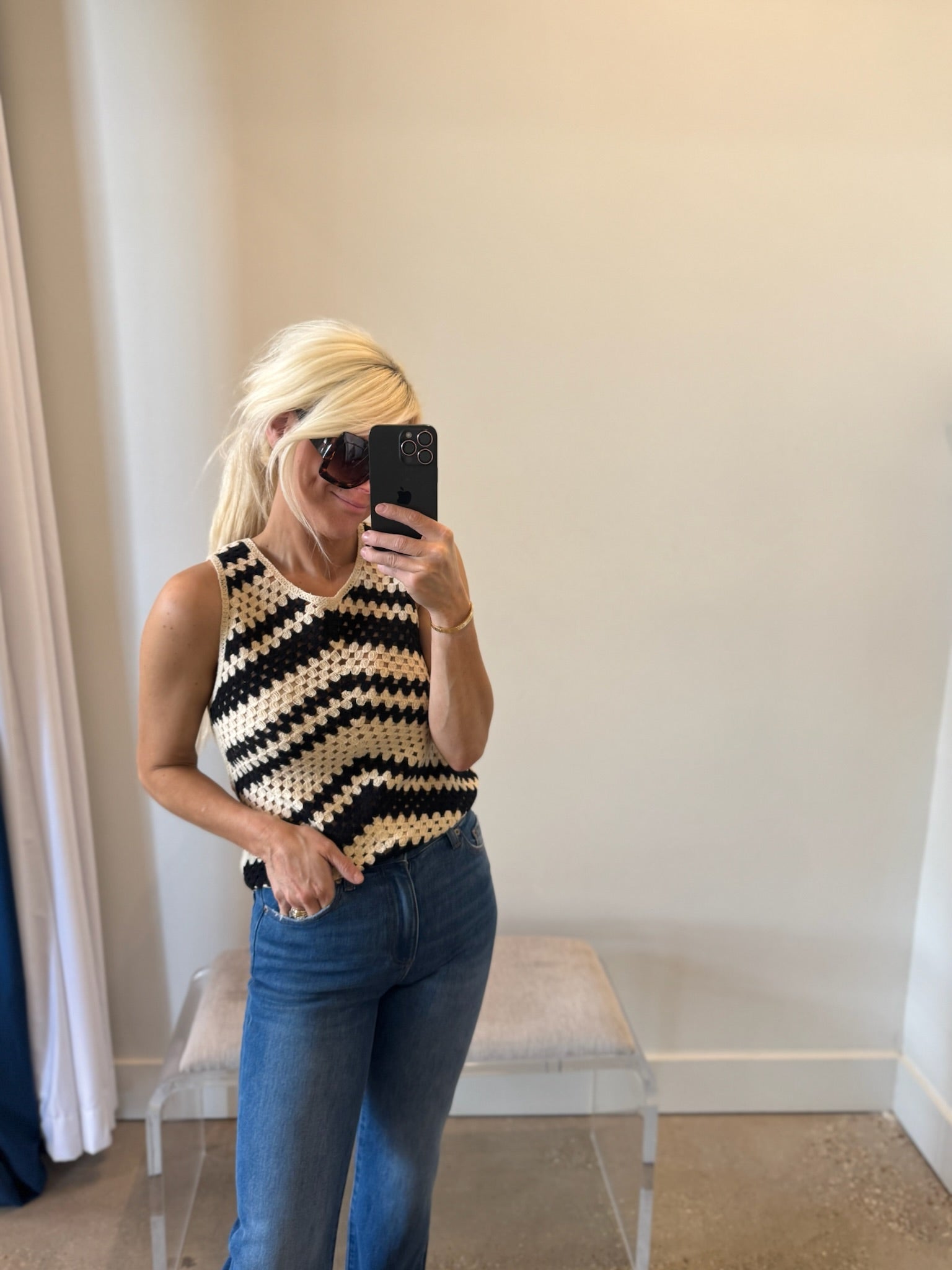 Creme Pissaro Top - Amor Lafayette