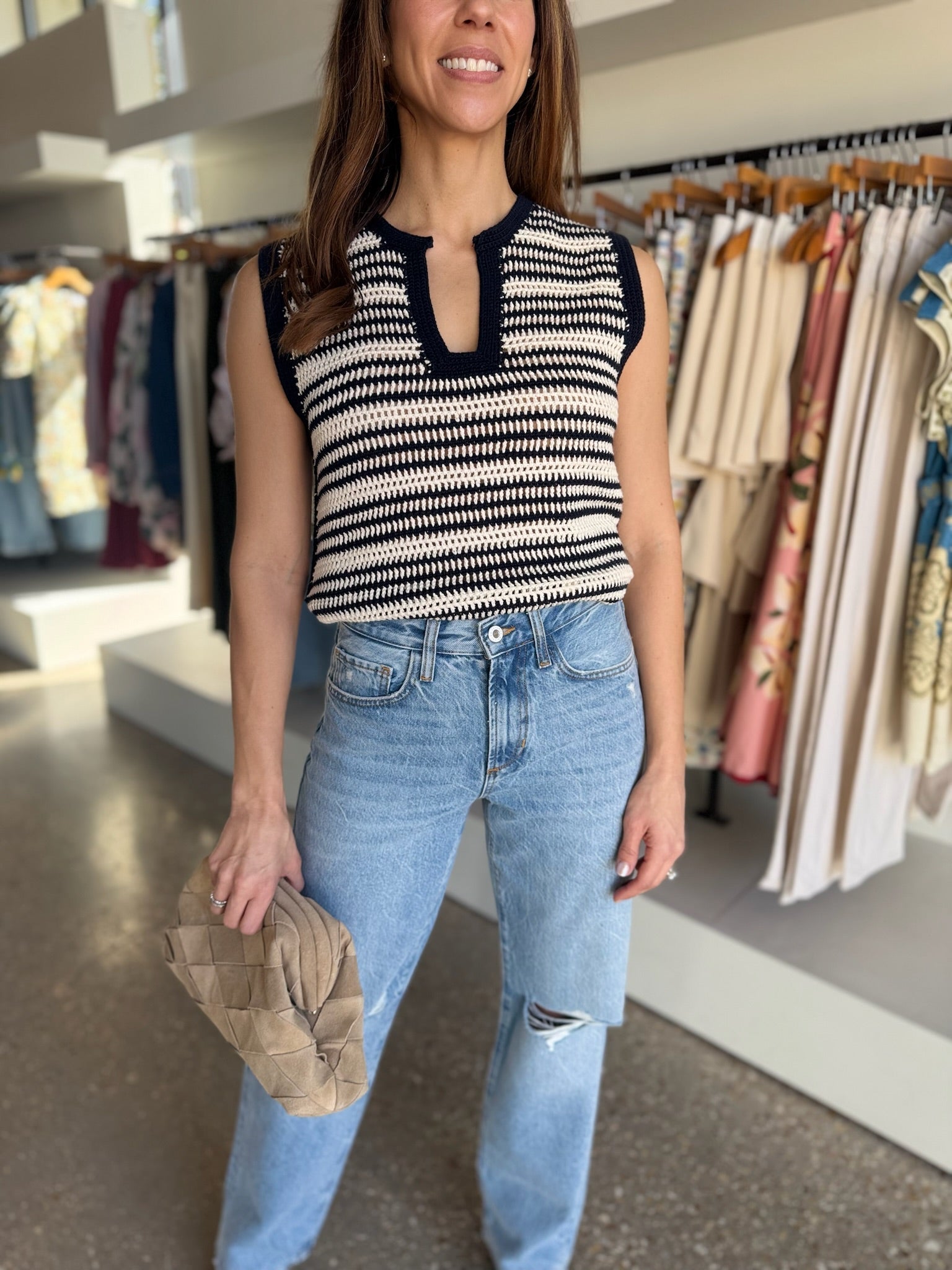 Crochet Seascape Priscilla Tank - Amor Lafayette