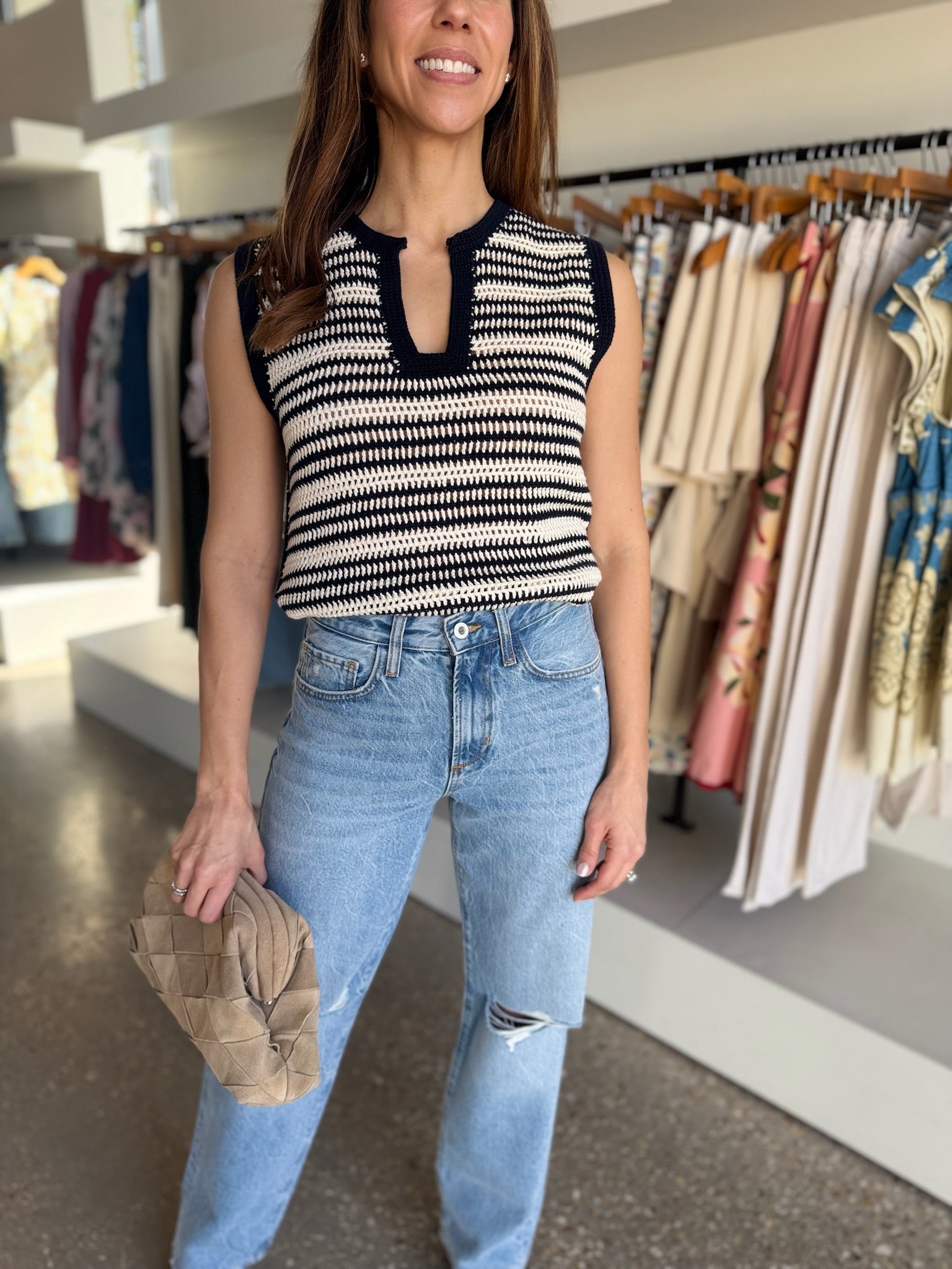 Crochet Seascape Priscilla Tank - Amor Lafayette