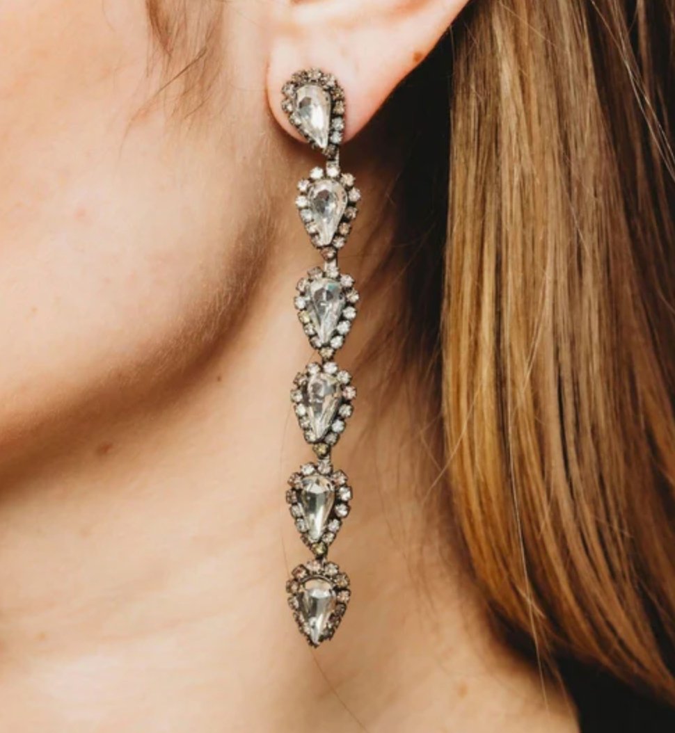 Crystal Catriona Earrings - Amor Lafayette