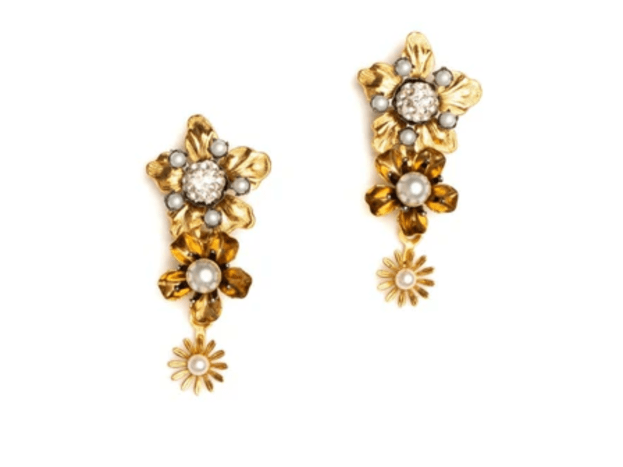 Crystal Dahlita Earrings - Amor Lafayette