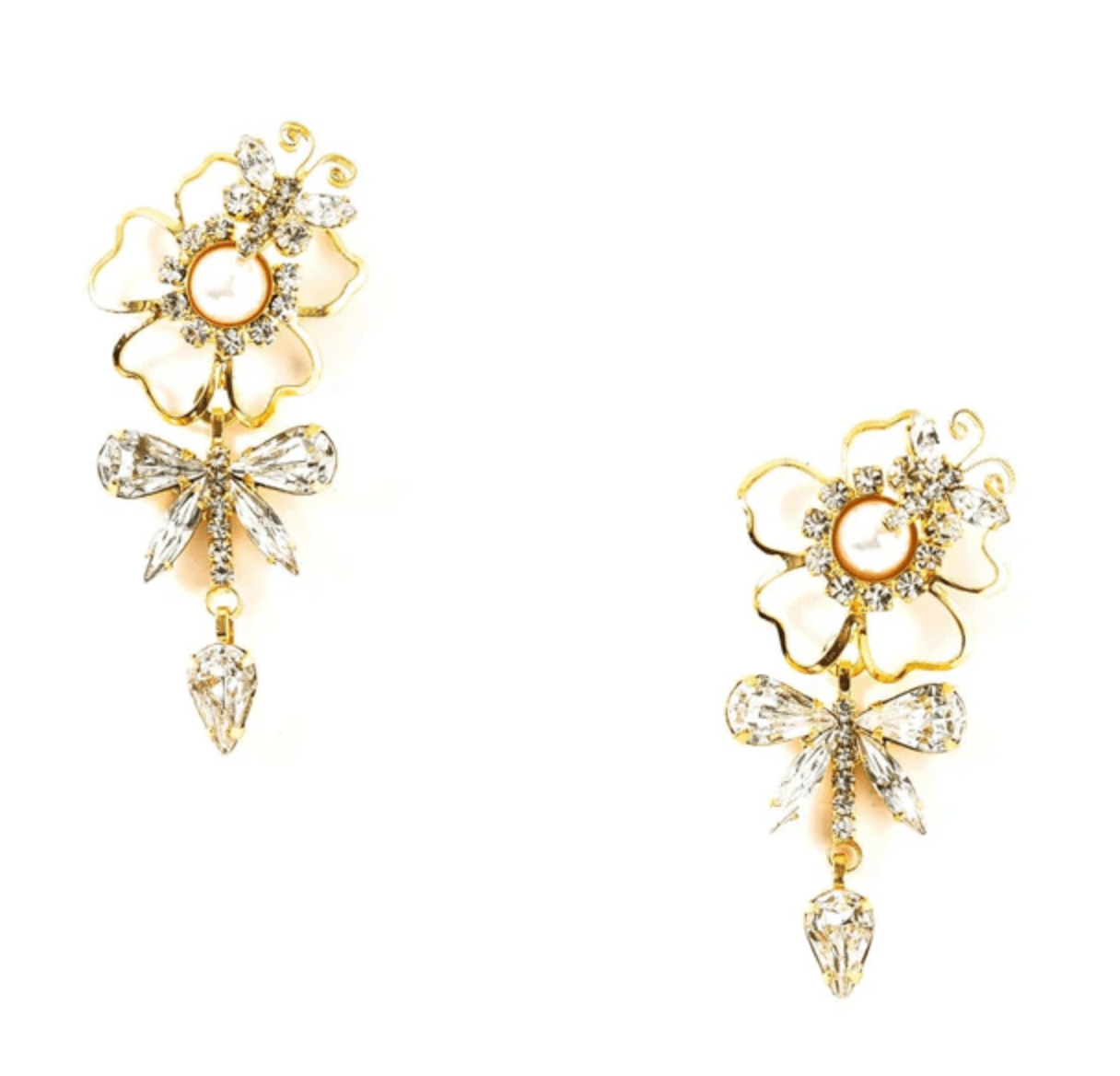 Crystal Geraldine Earrings - Amor Lafayette