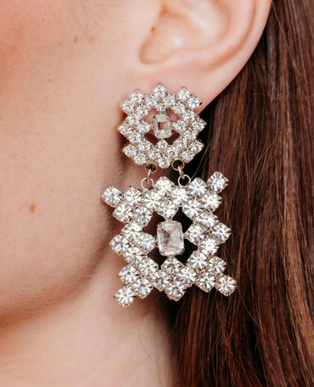 Crystal Verena Earrings - Amor Lafayette