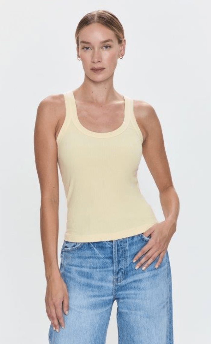 Custard Yellow Christy Tank - Amor Lafayette