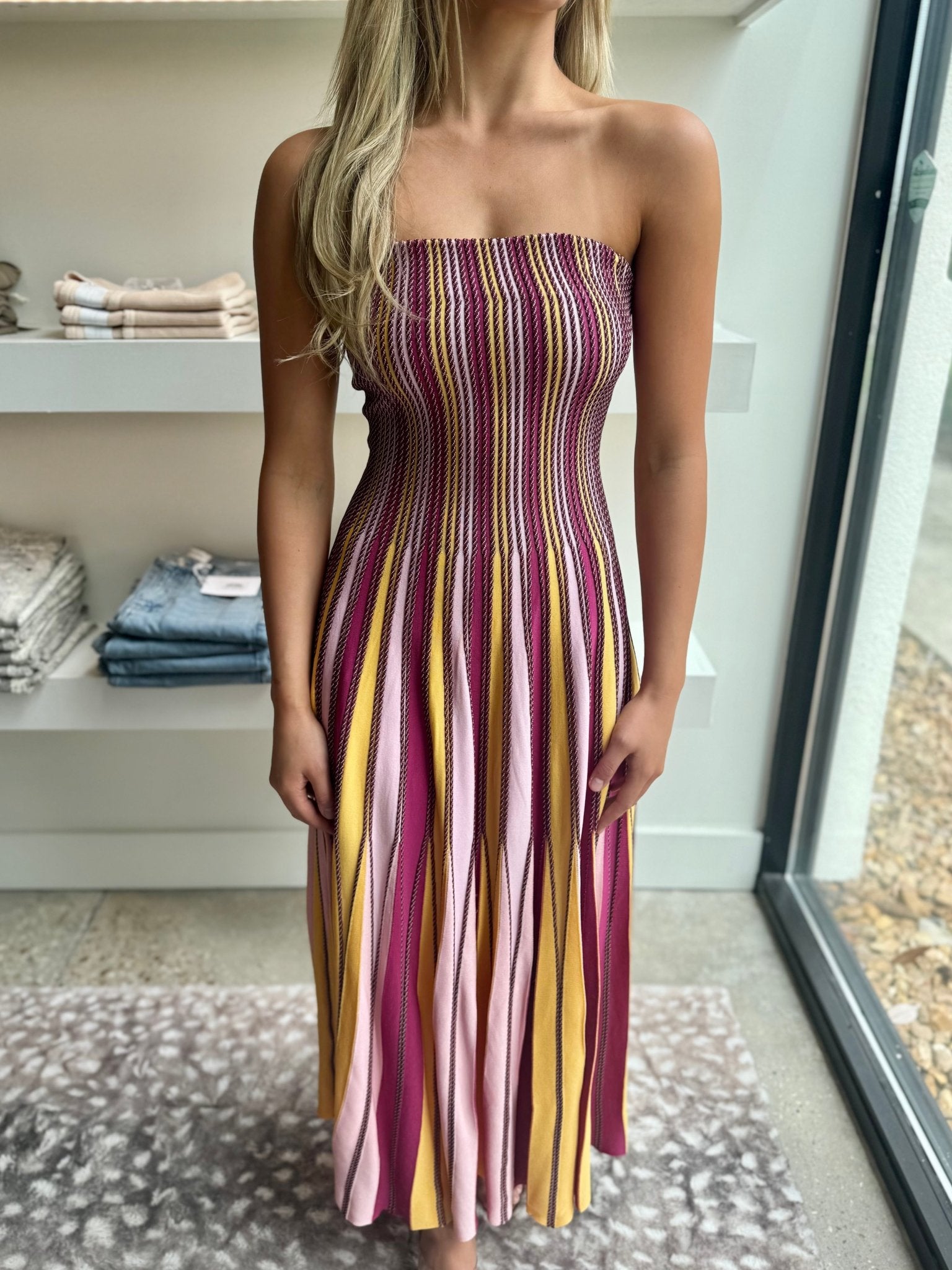 Daisy Multi Soleil Midi Dress - Amor Lafayette