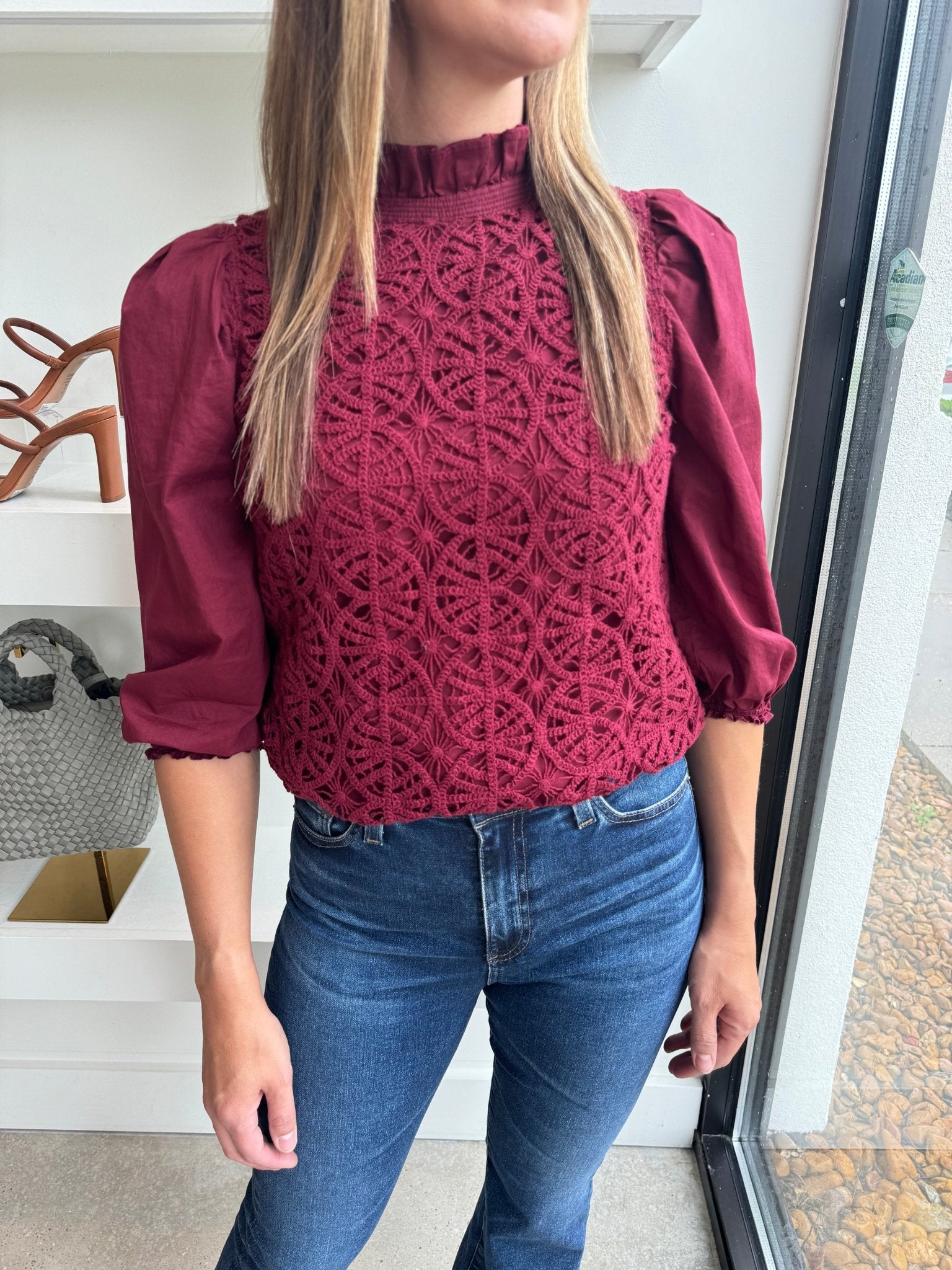 Dark Burgundy Christophe Top - Amor Lafayette