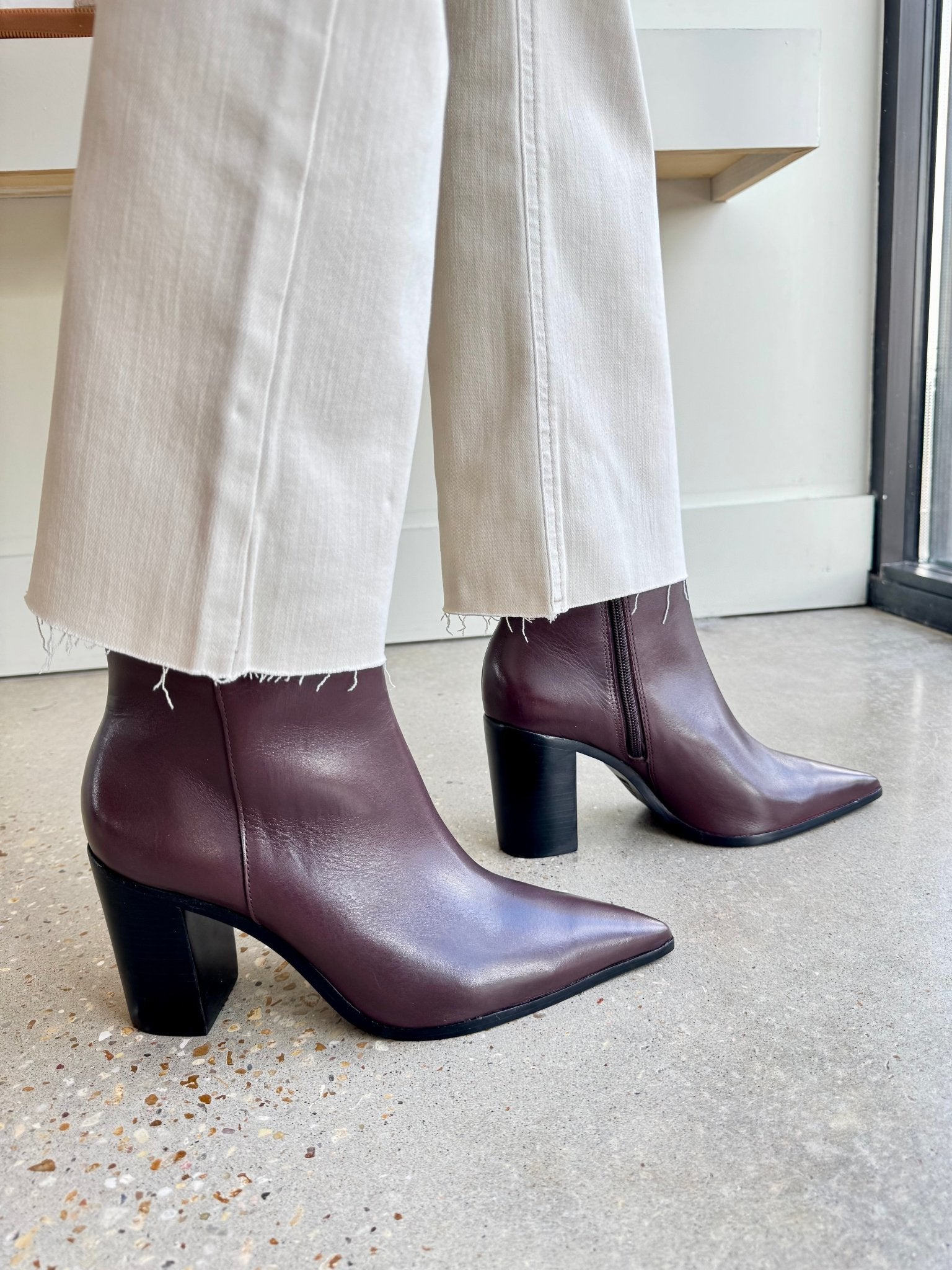 Dark Chocolate Mikki Block Heel Boot - Amor Lafayette