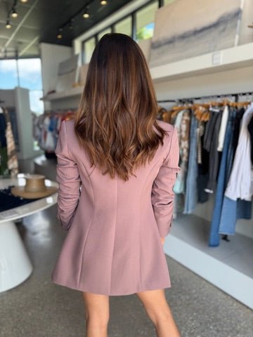 Dark Taupe Klara Blazer - Amor Lafayette